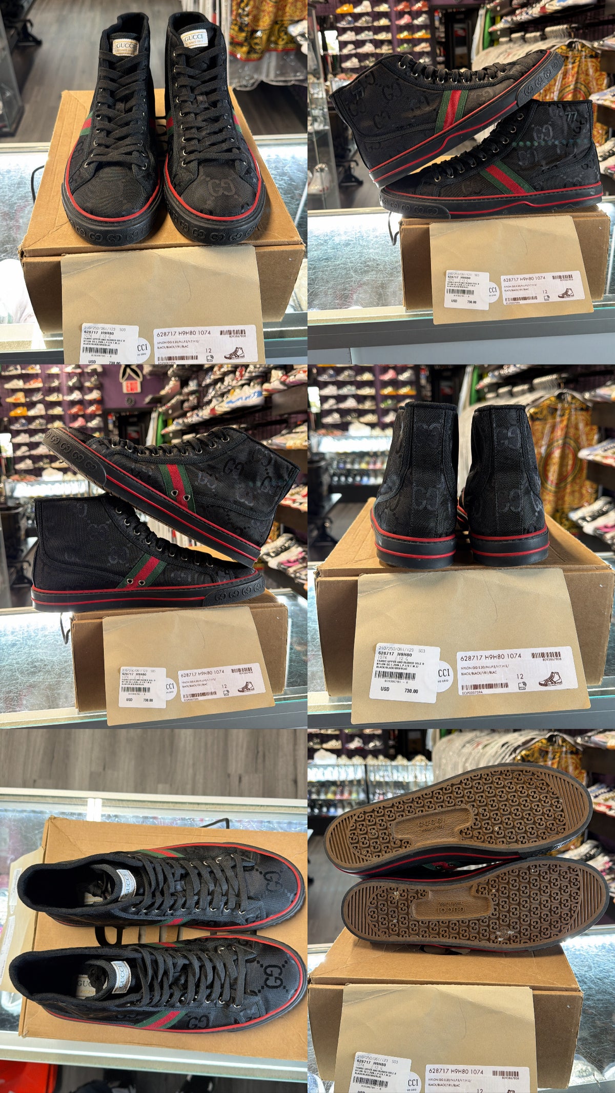 Gucci Tennis 1977 High-Top "Black"