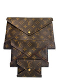 Louis Vuitton Monogram Kirigami Pochette Set "Brown"
