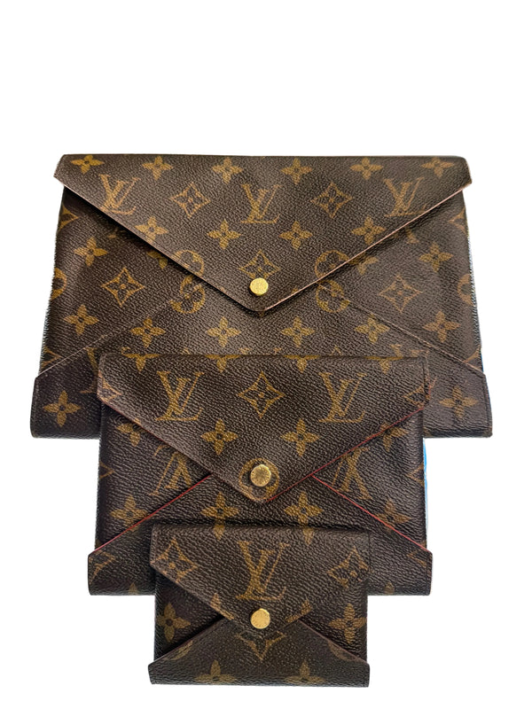 Louis Vuitton Monogram Kirigami Pochette Set "Brown"