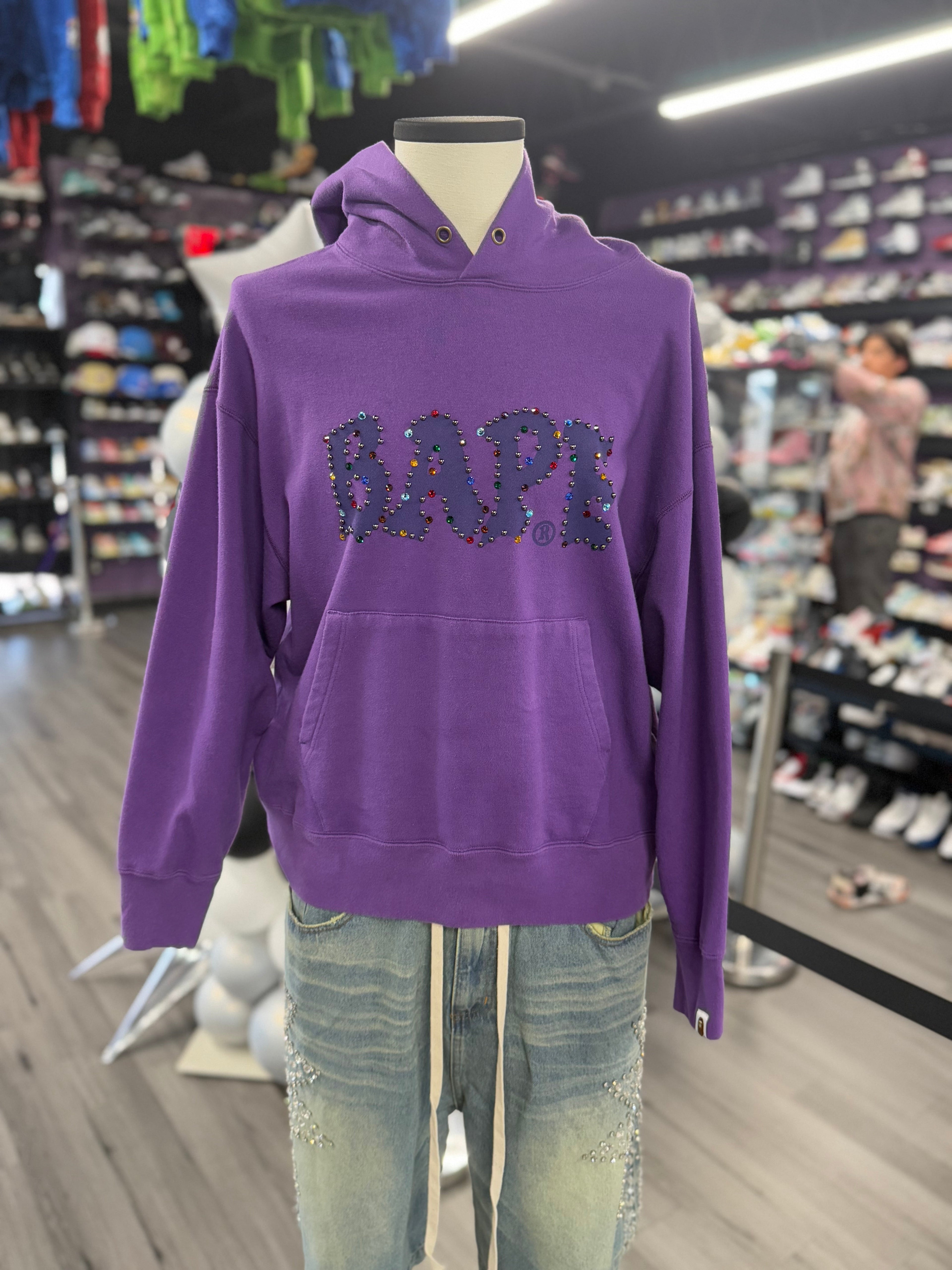 Bape Color Stone Hoodie "Purple"