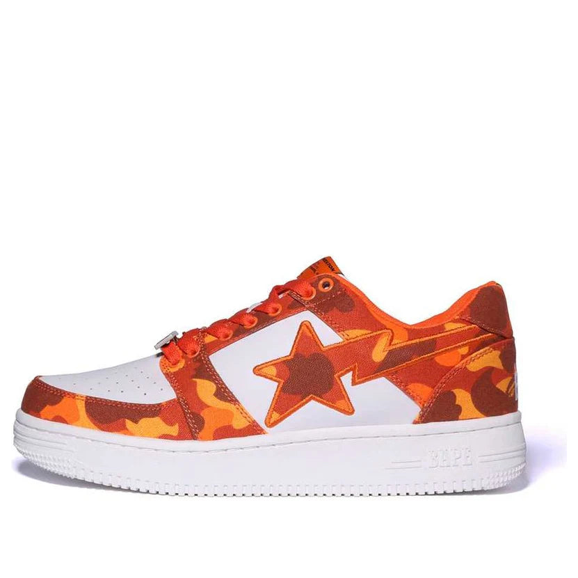 A Bathing Ape Bape Sta Low "Camo Orange"