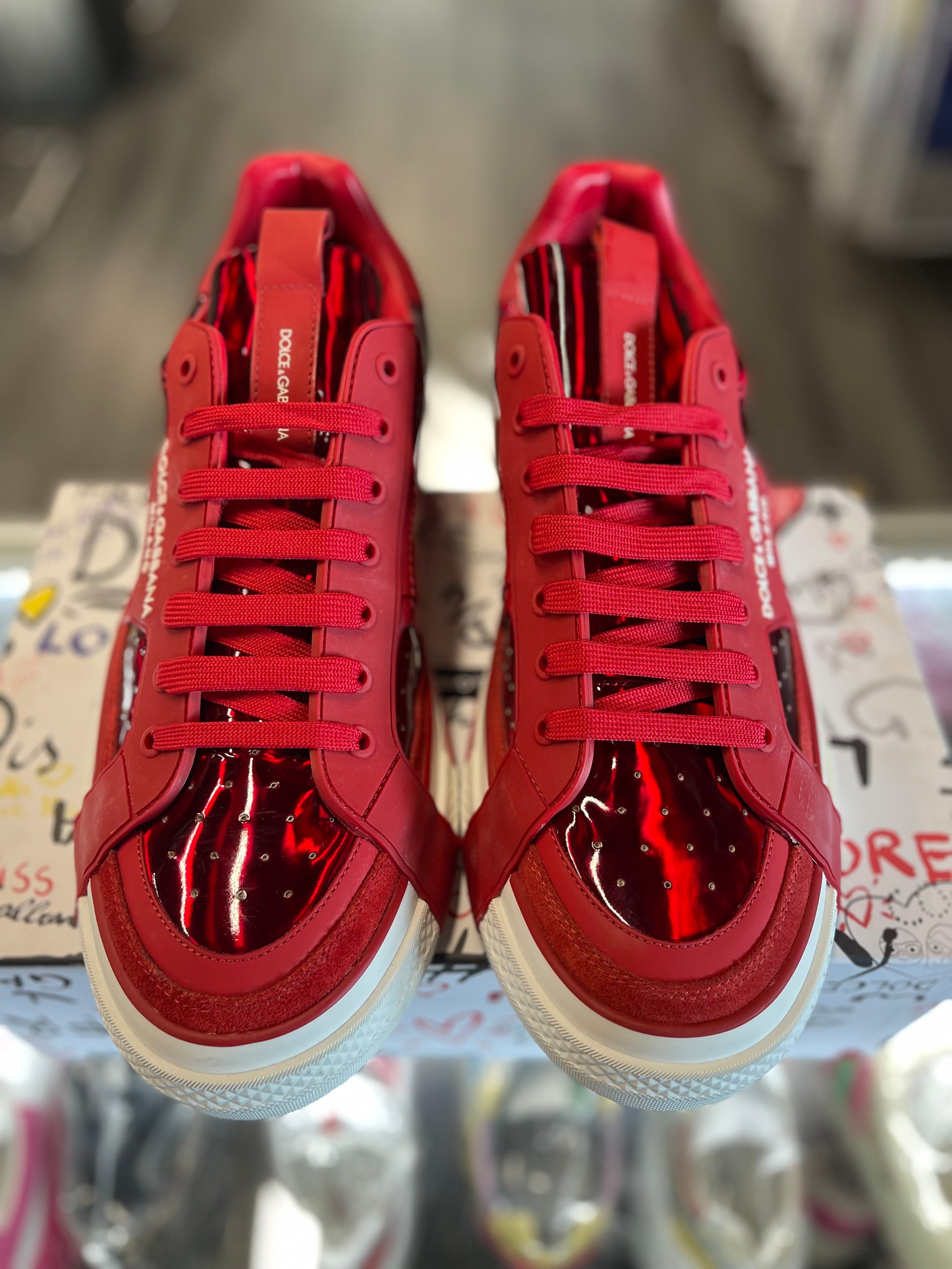 Dolce & Gabbana Portofino Leather Low "Red"