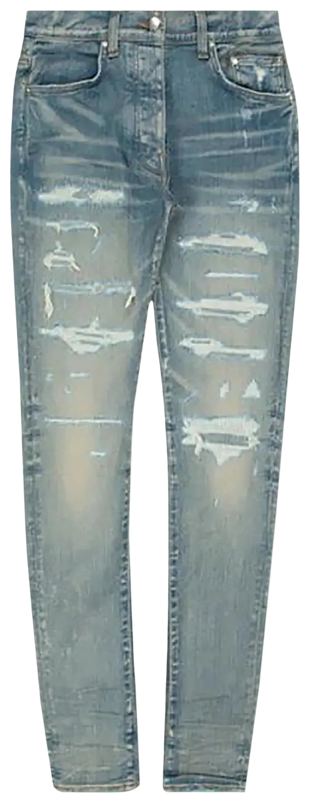 AMIRI DENIM REPAIR THRASHER CLAY INDIGO