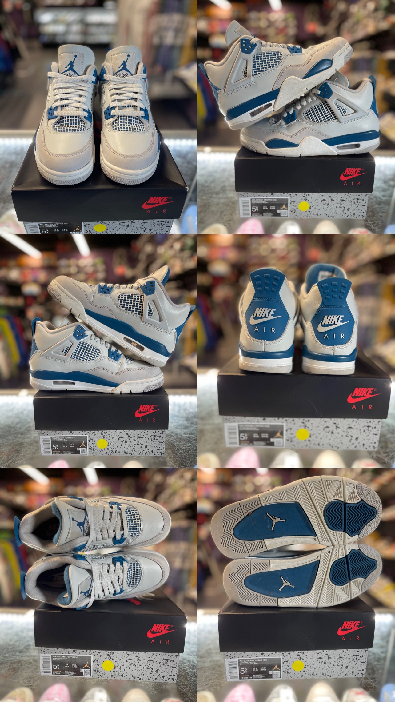2024 Air Jordan Retro 4 "Military Blue" (GS)
