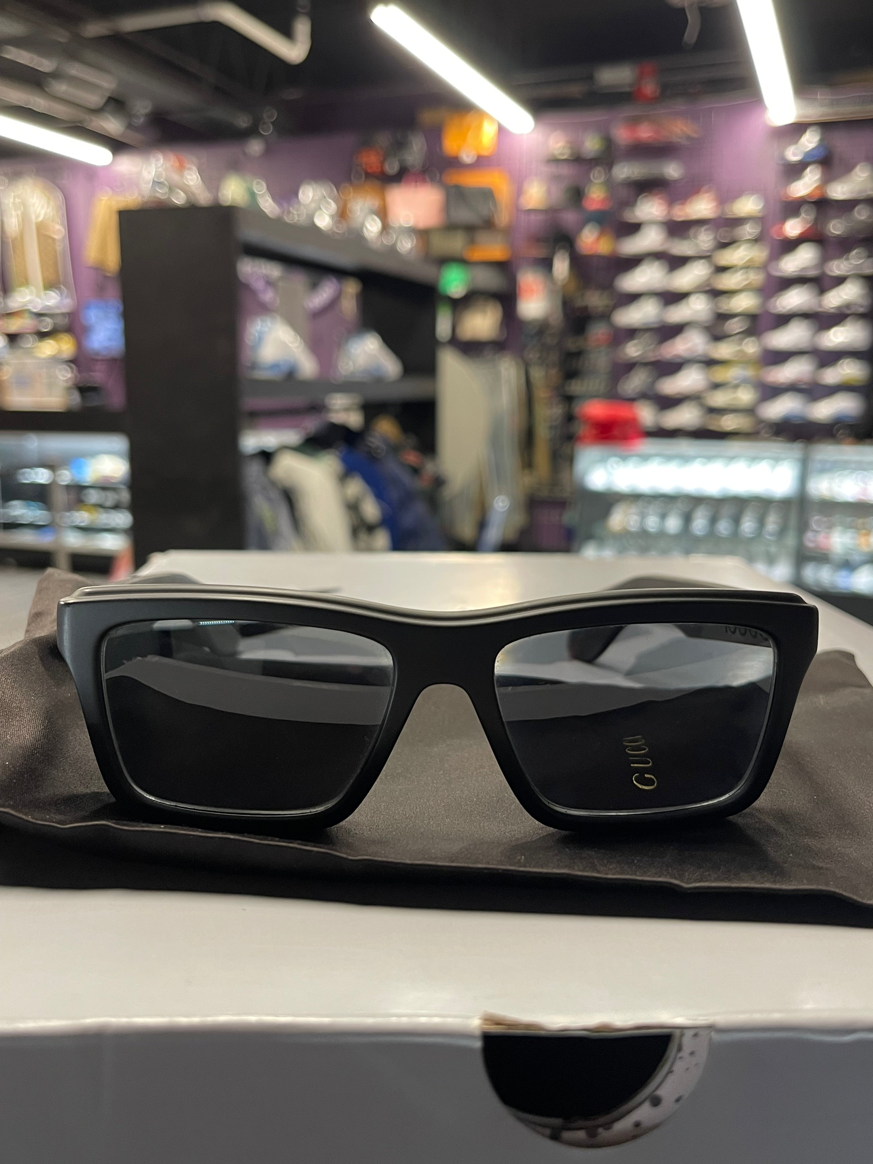 Gucci Matte Square Frames "Black"