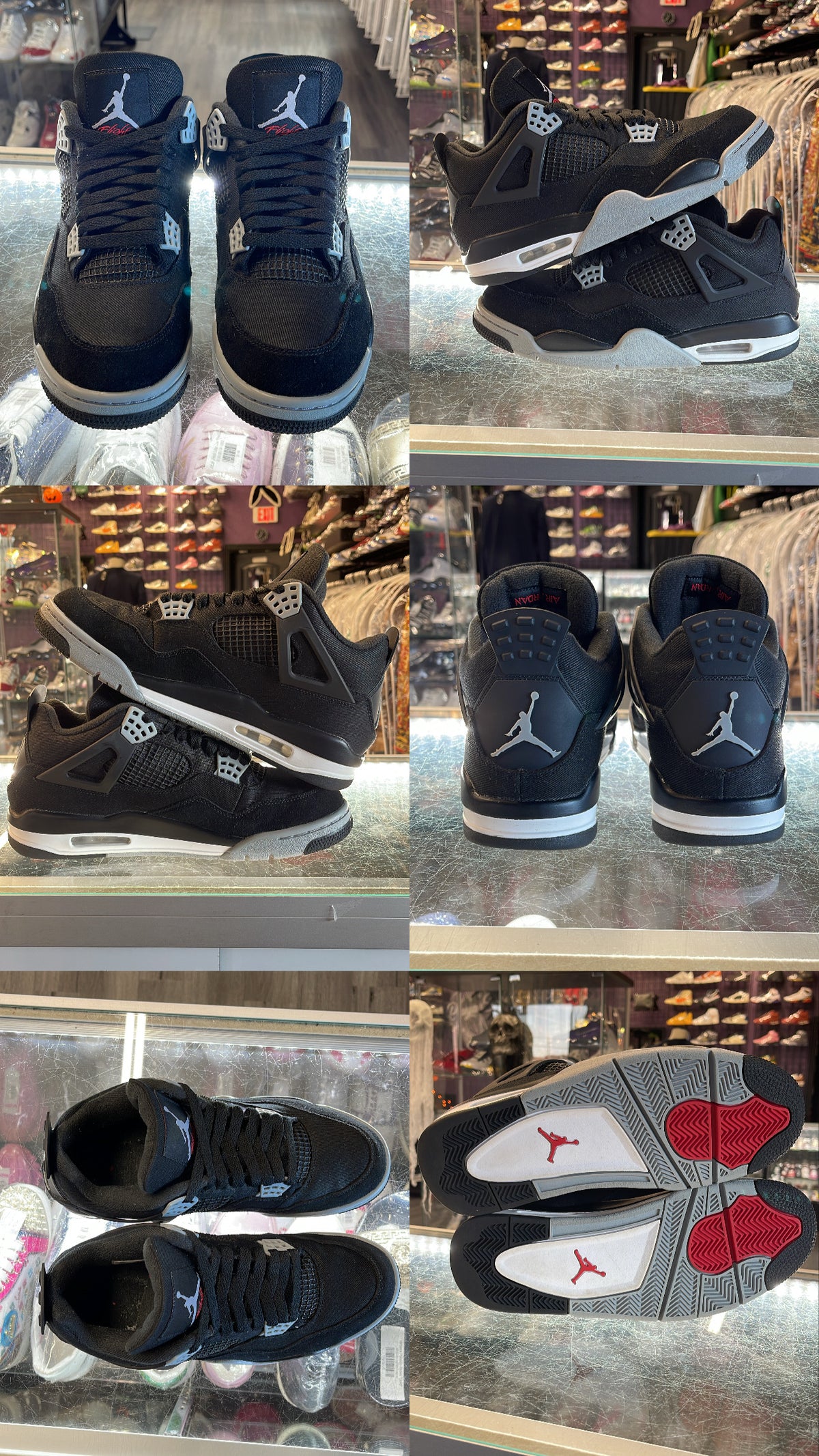 2022 Air Jordan Retro 4 "Black Canvas"