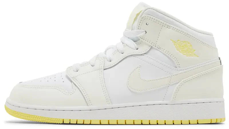 2023 Air Jordan 1 Mid "Sail Light Laser Orange" (GS)