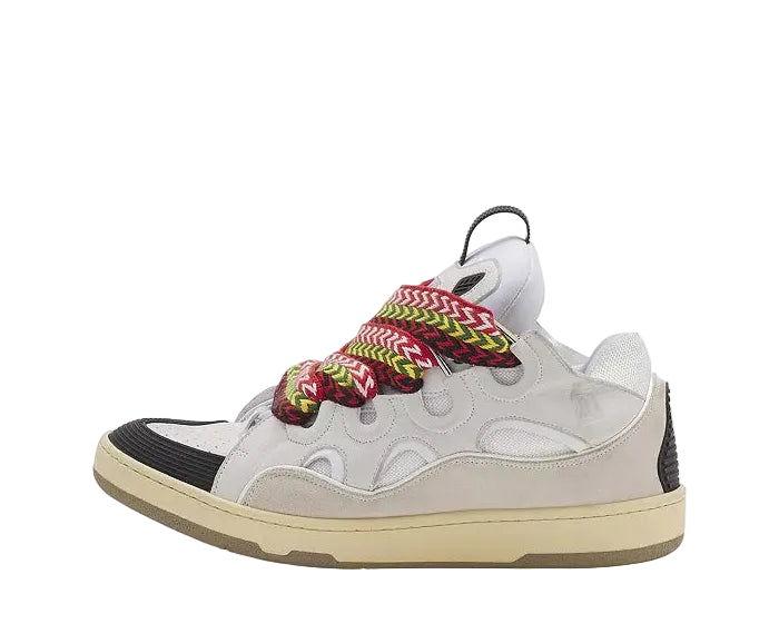 Lanvin Curb Sneaker "White/Multi" (Red/Green Laces)