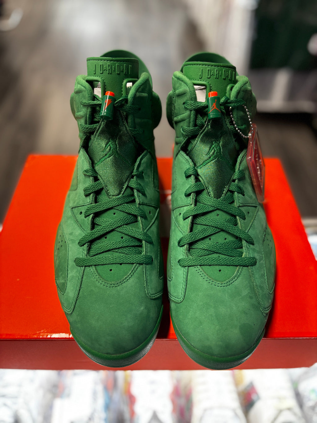 2017 Air Jordan 6 Retro NRG "Green Suede Gatorade"