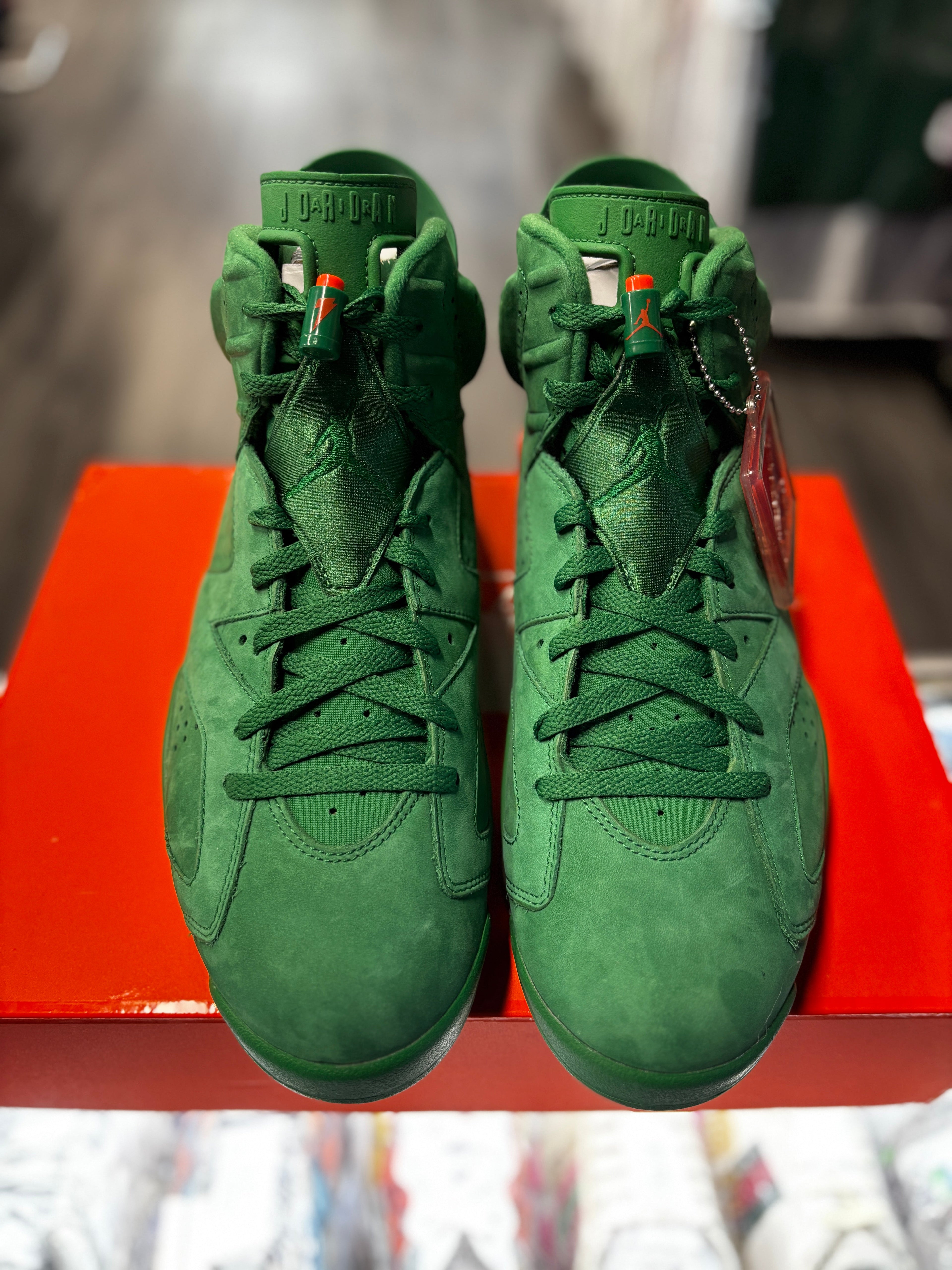 2017 Air Jordan 6 Retro NRG "Green Suede Gatorade"