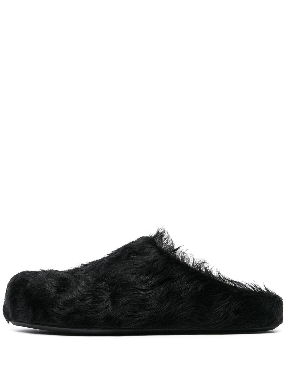 Marni Slides Black Fur