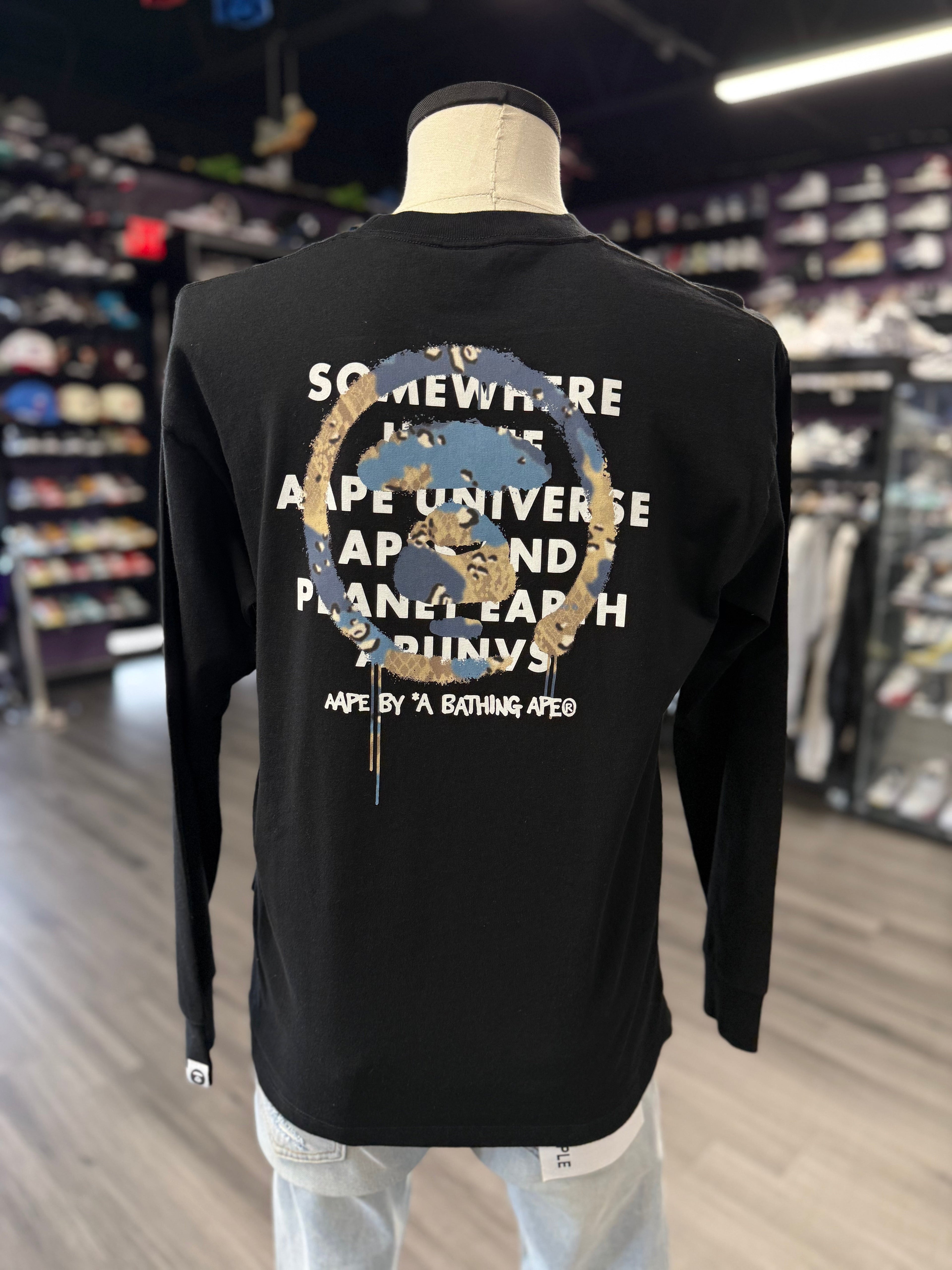 AAPE by Bathing Ape Tee "Moon Face" (L/S)