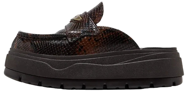 2025 Jordan Mule "Croc Velvet Brown"