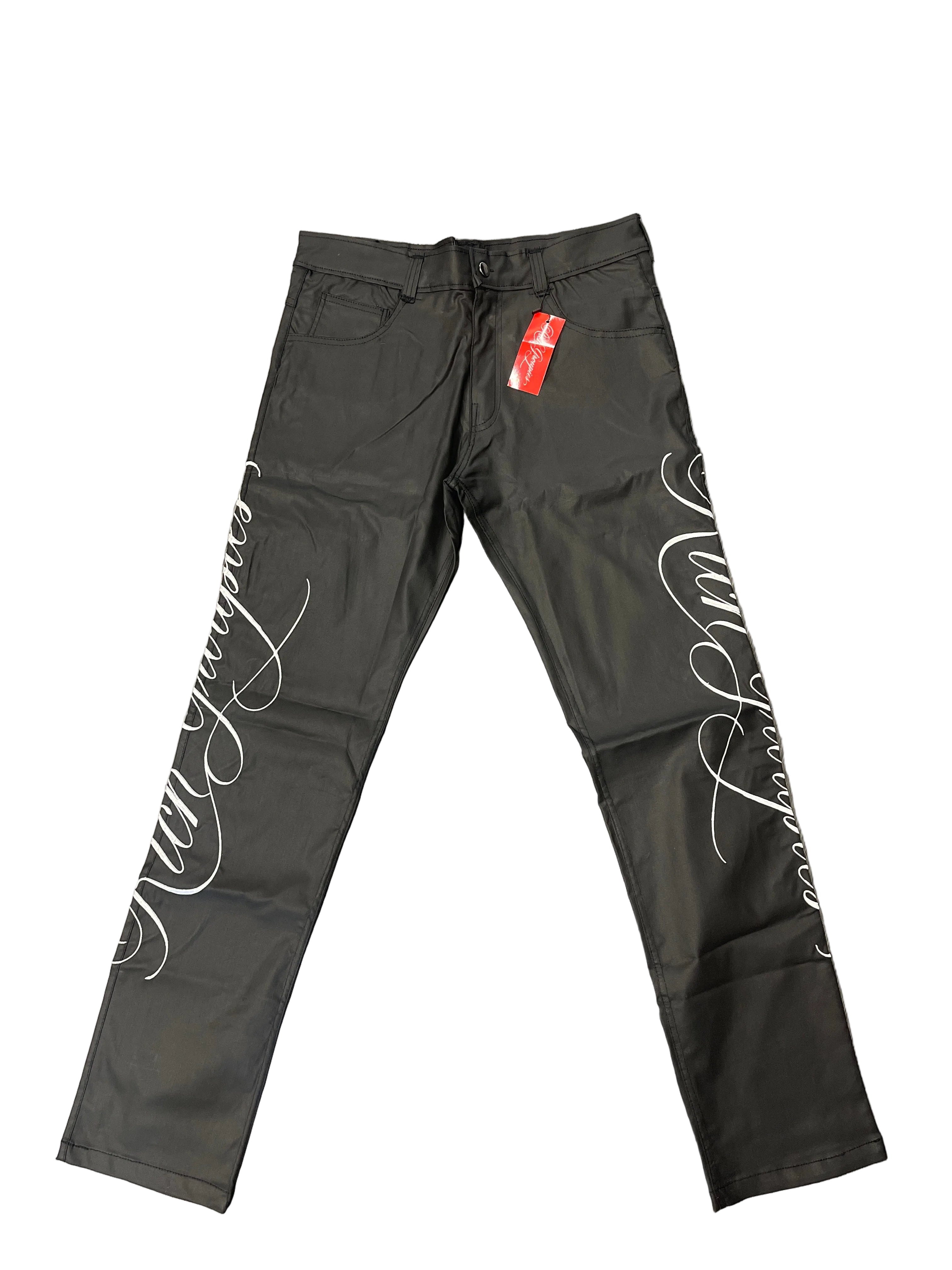 Rich Groupies Cursive Skinny Jeans "Black"