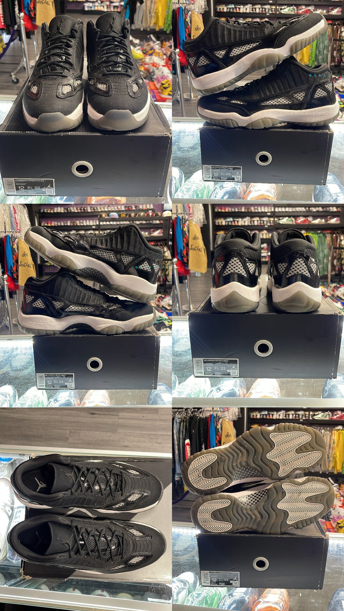 2023 Air Jordan Retro 11 Low IE "Craft Black White"