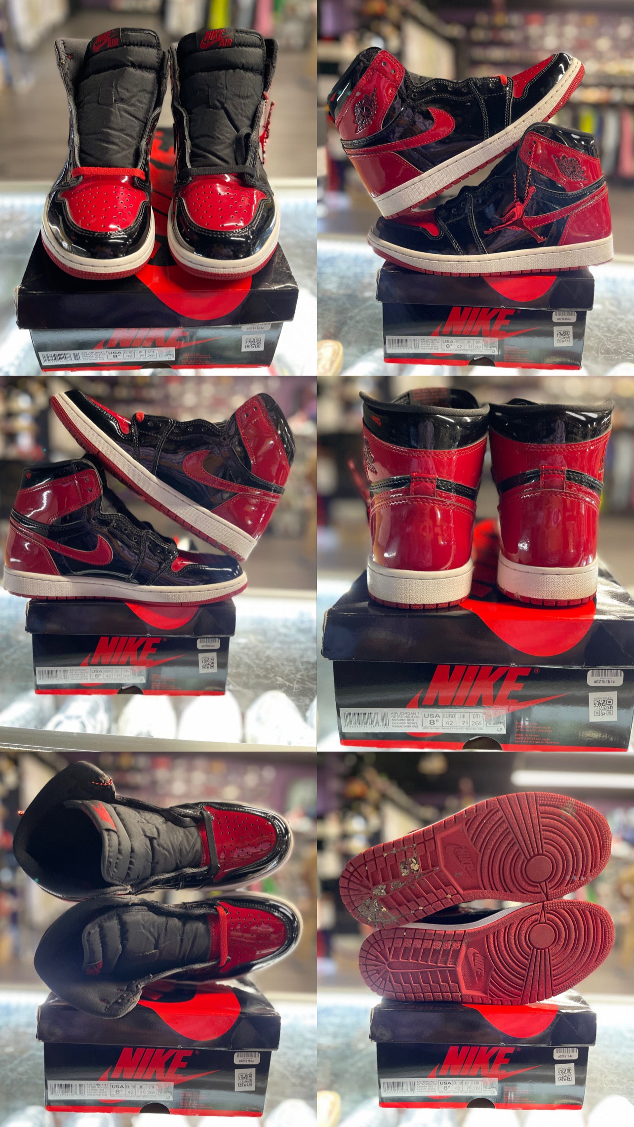 2021 Air Jordan Retro 1 High OG "Patent Bred"