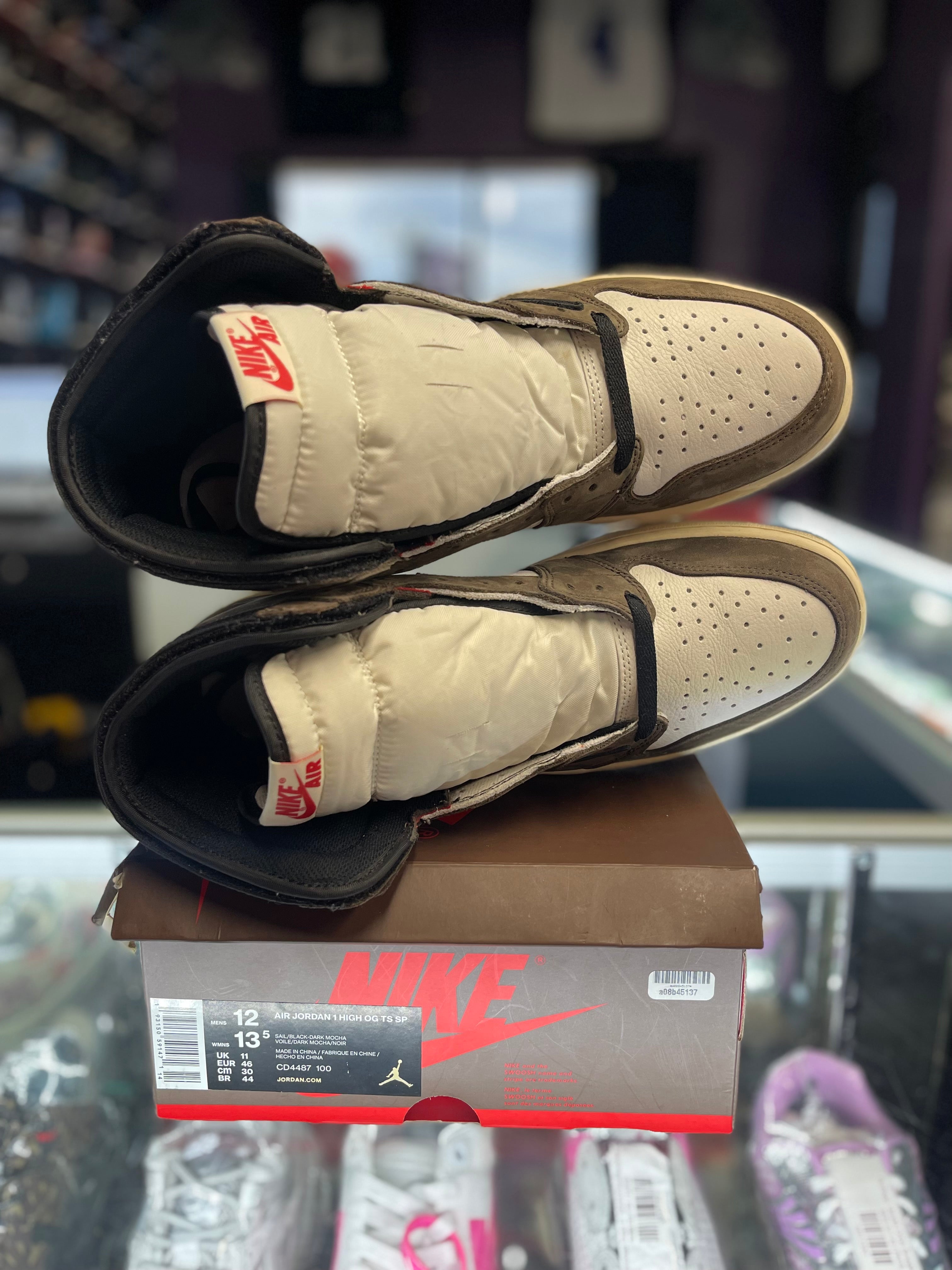 2019 Air Jordan Retro 1 High OG SP "Travis Scott Mocha"