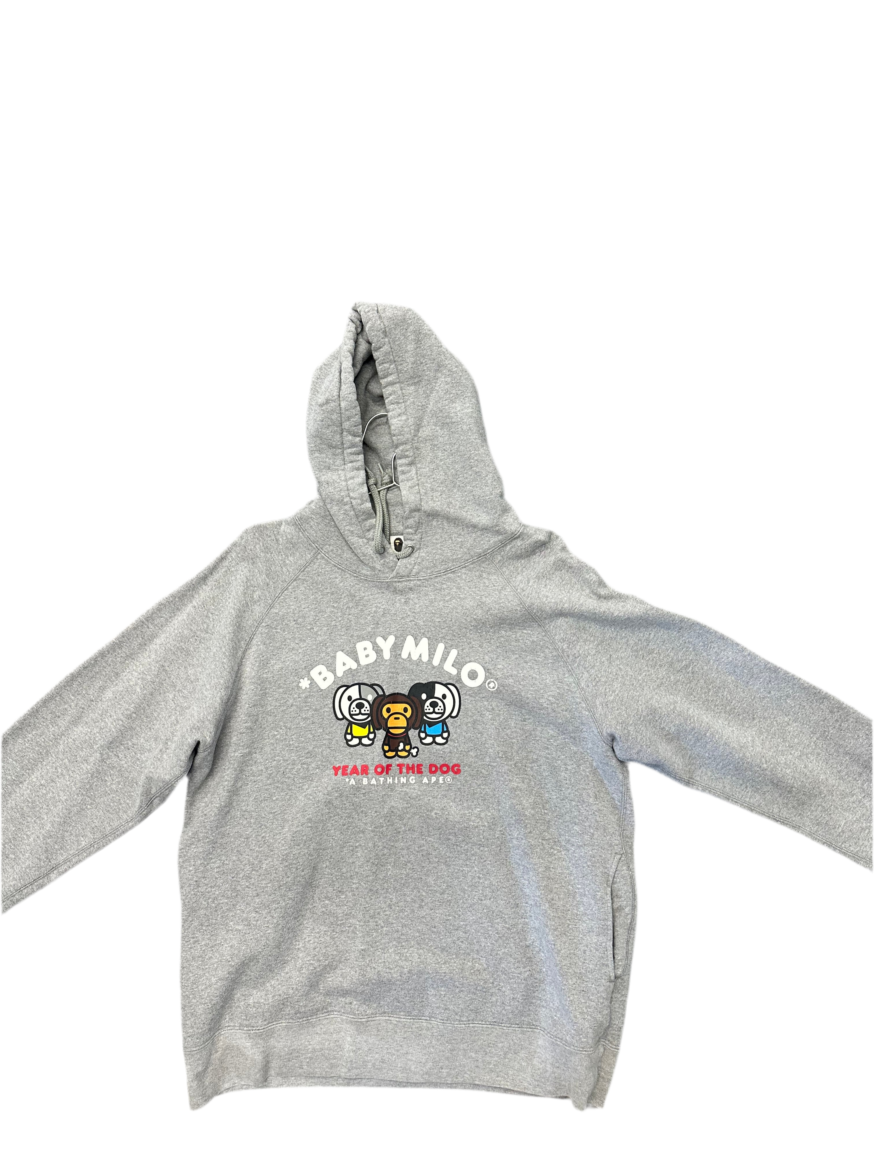 Bape Baby Milo Hoodie "Grey"
