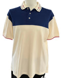 Gucci Collar Polo "Cream Navy"