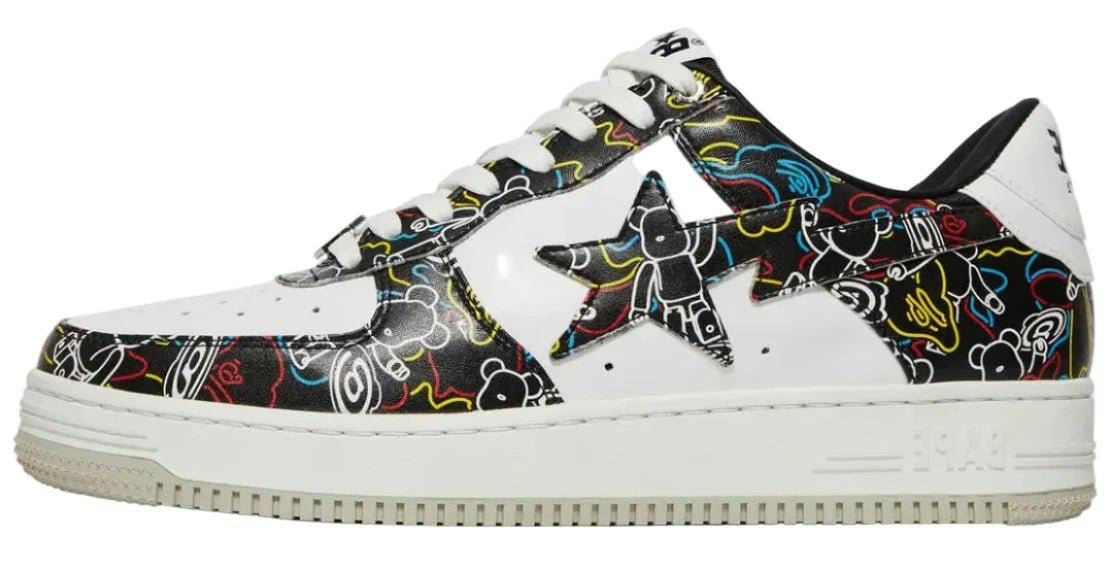 Bapesta Low Medicom Toy x Bapesta Camo Black"
