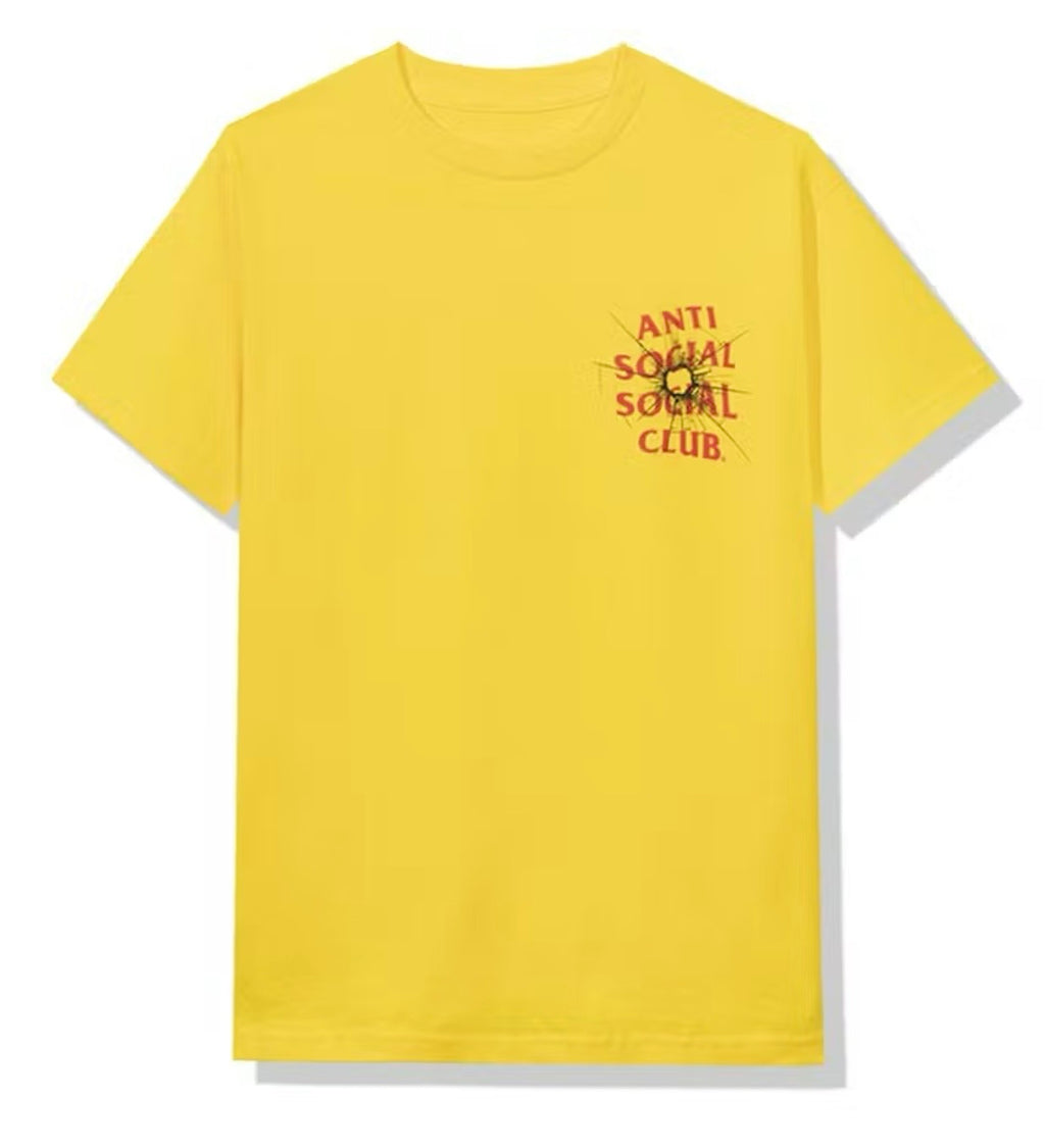 Anti Social Club Tee "Yellow/Red"