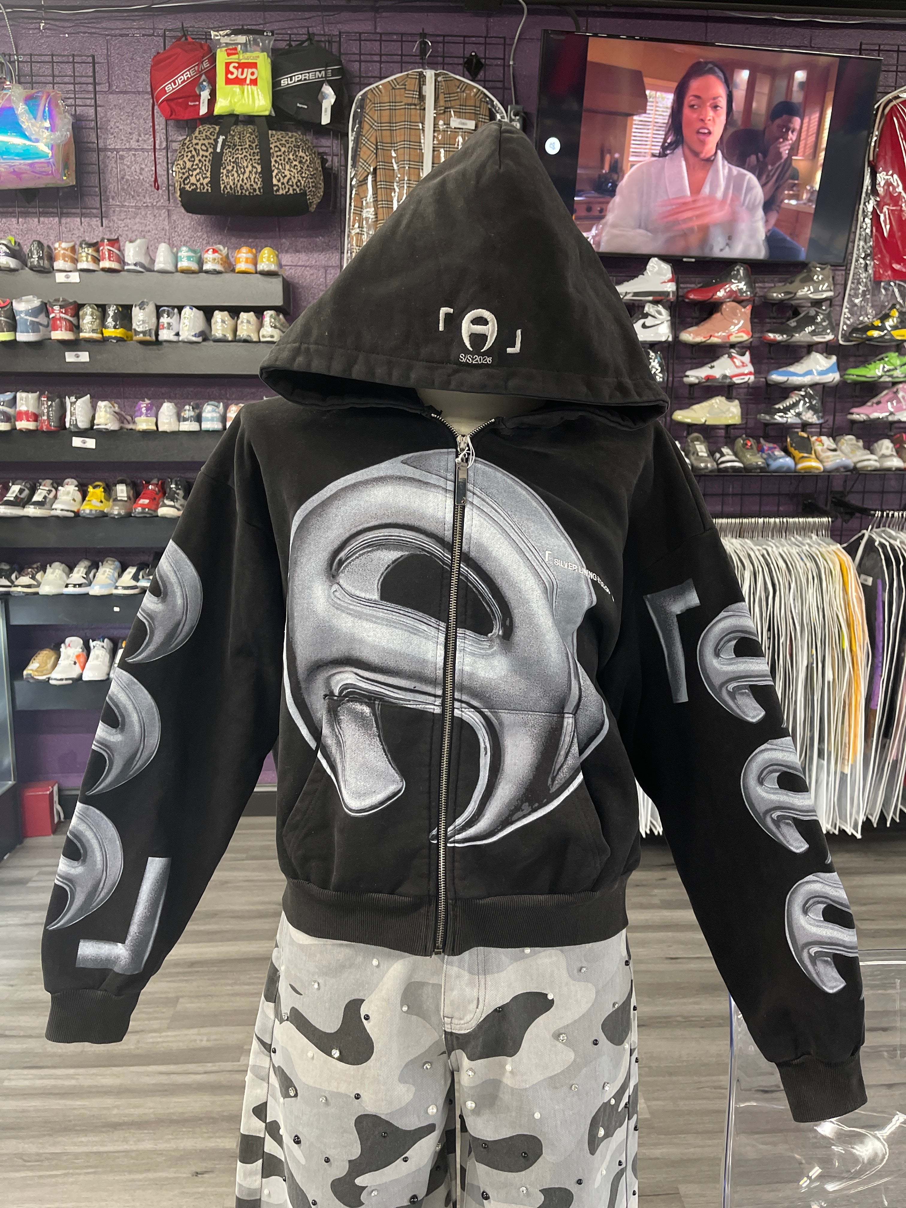 Silver Studios Cropped Hoodie