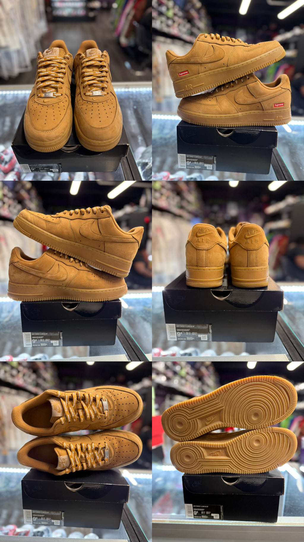 2021 Nike AF1 Low "Supreme Wheat"