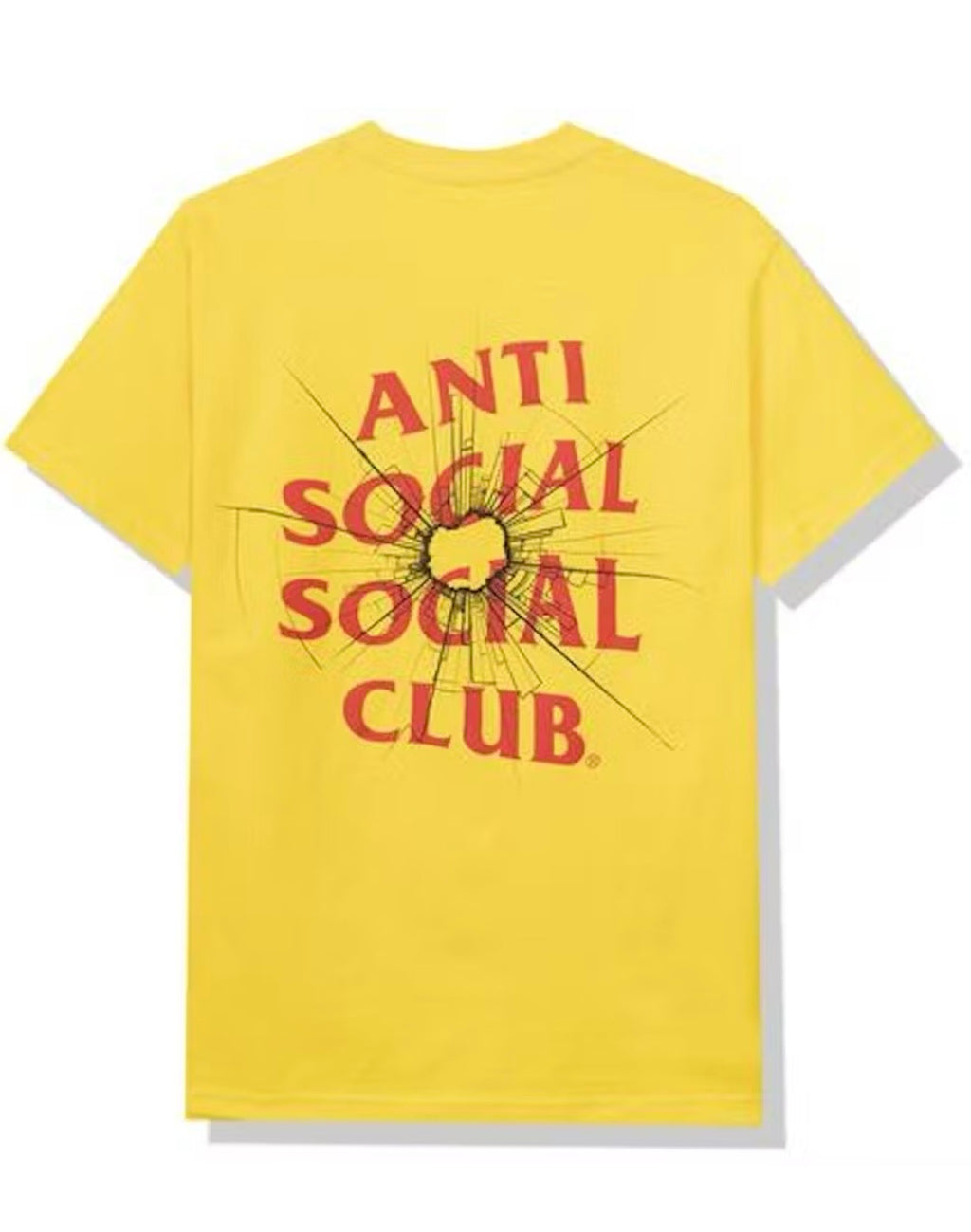 Anti Social Club Tee "Yellow/Red"