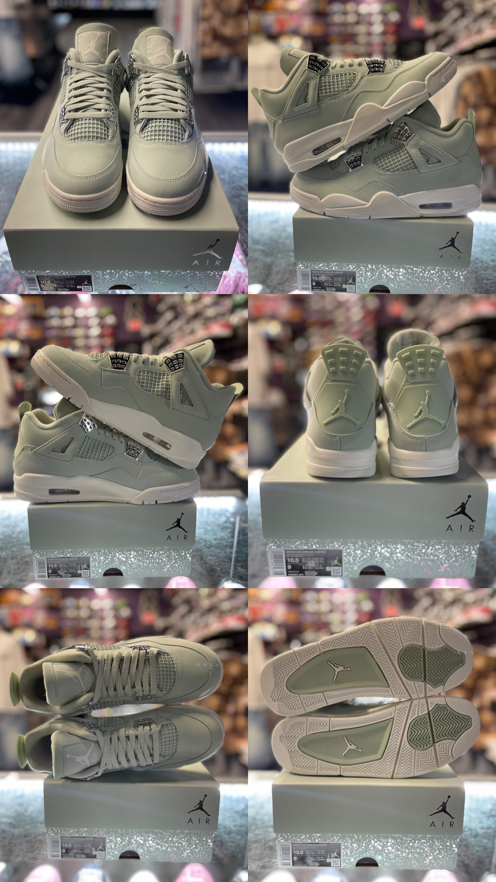 2025 Air Jordan Retro 4 "Seafoam Sail" (W)