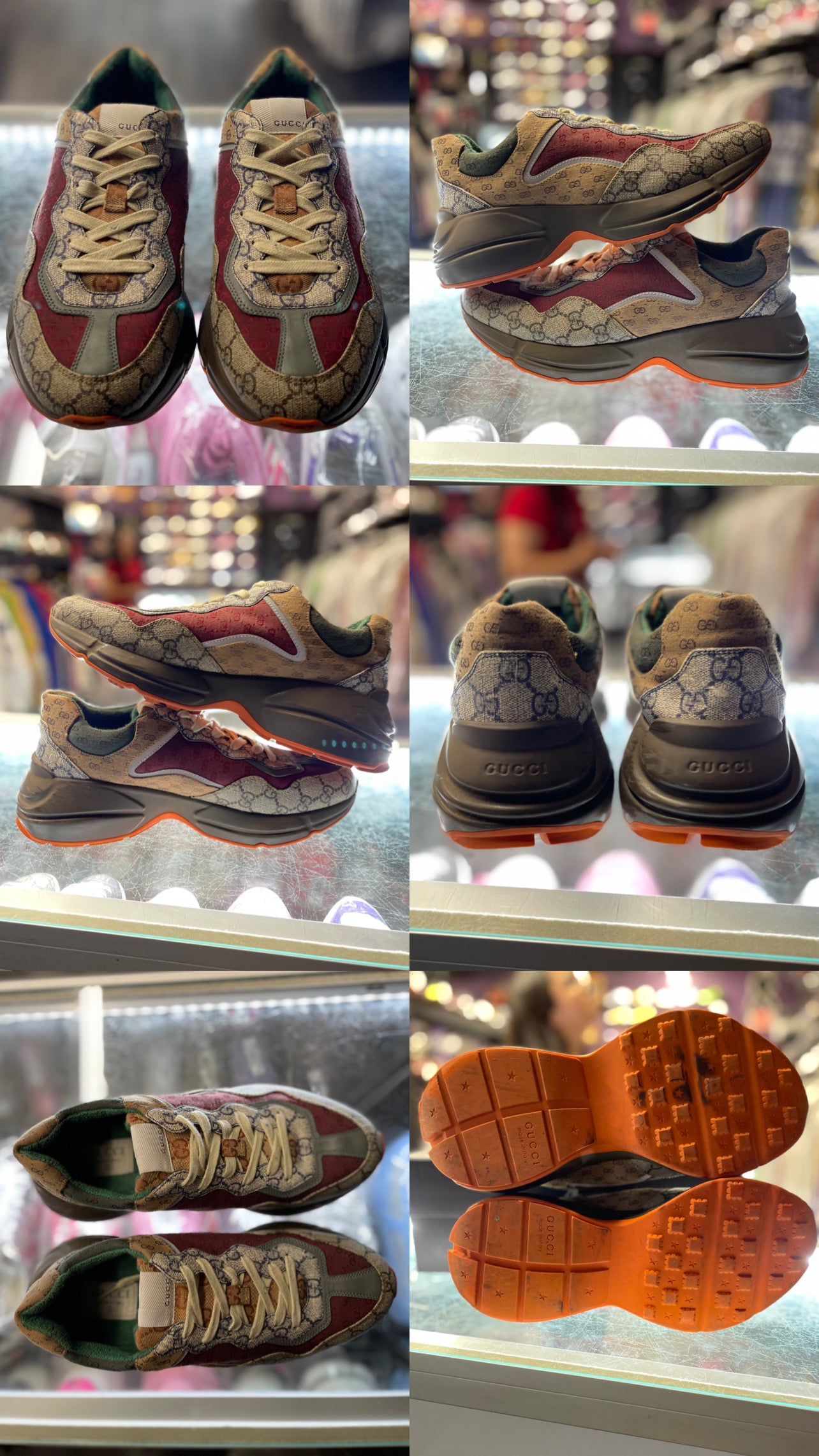 Gucci Rhyton GG "Beige Brick Red"