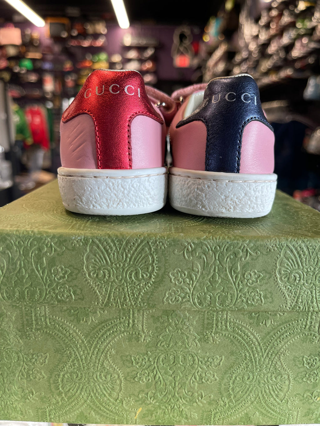 Gucci Ace Low "Pink Leather Velcro" (TD)
