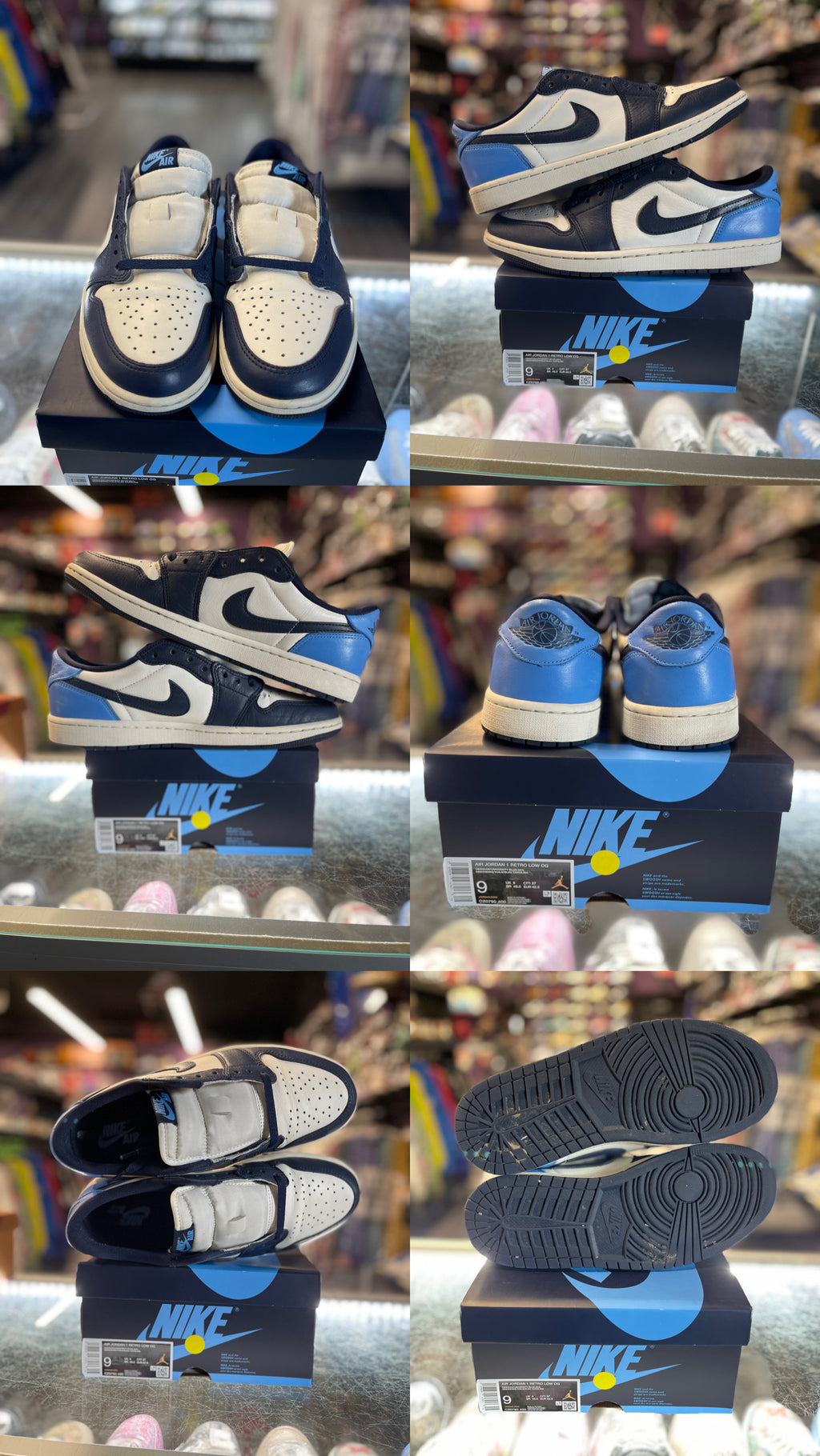 2025 Air Jordan Retro 1 Low "Obsidian UNC"
