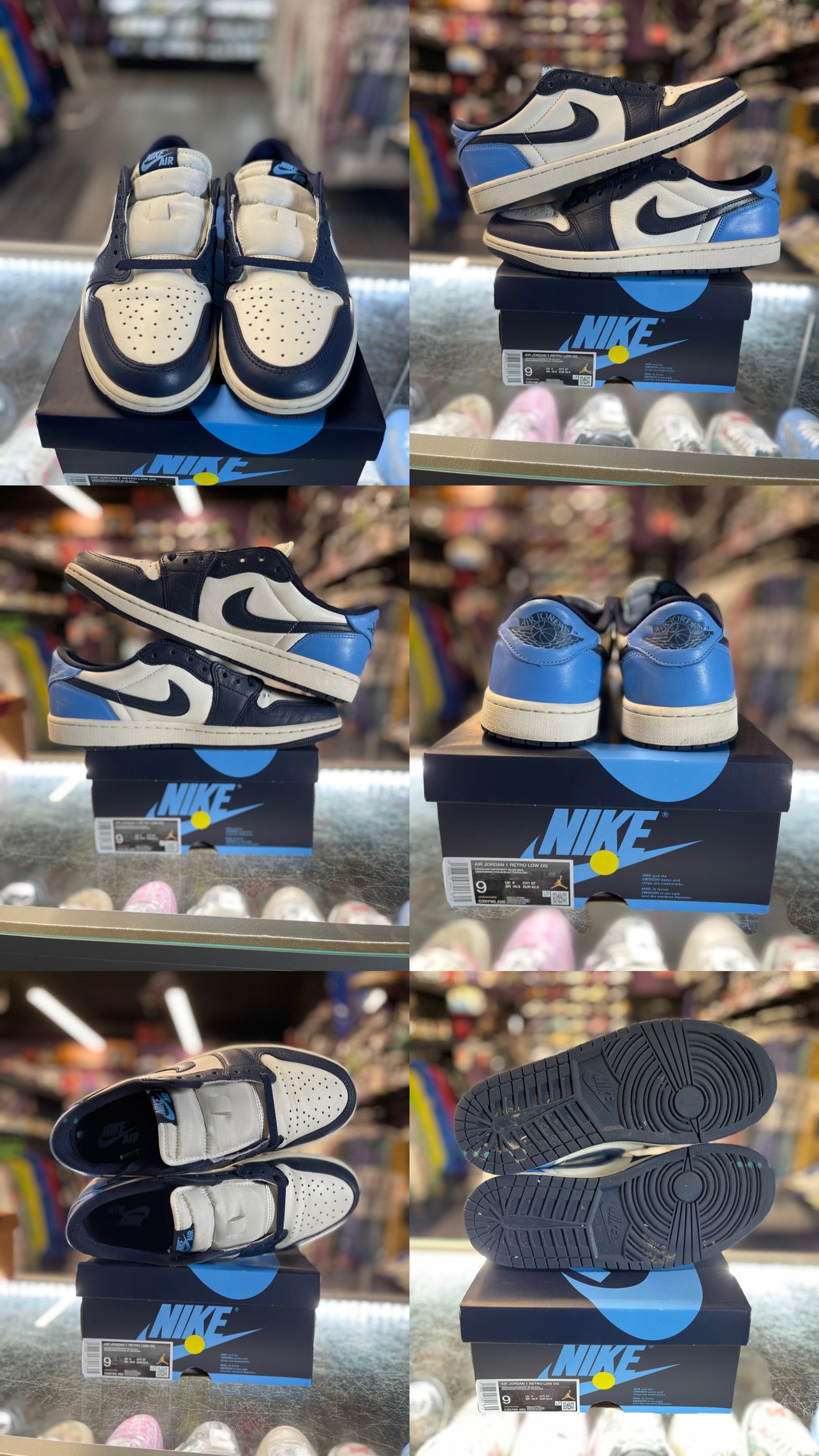 2025 Air Jordan Retro 1 Low "Obsidian UNC"
