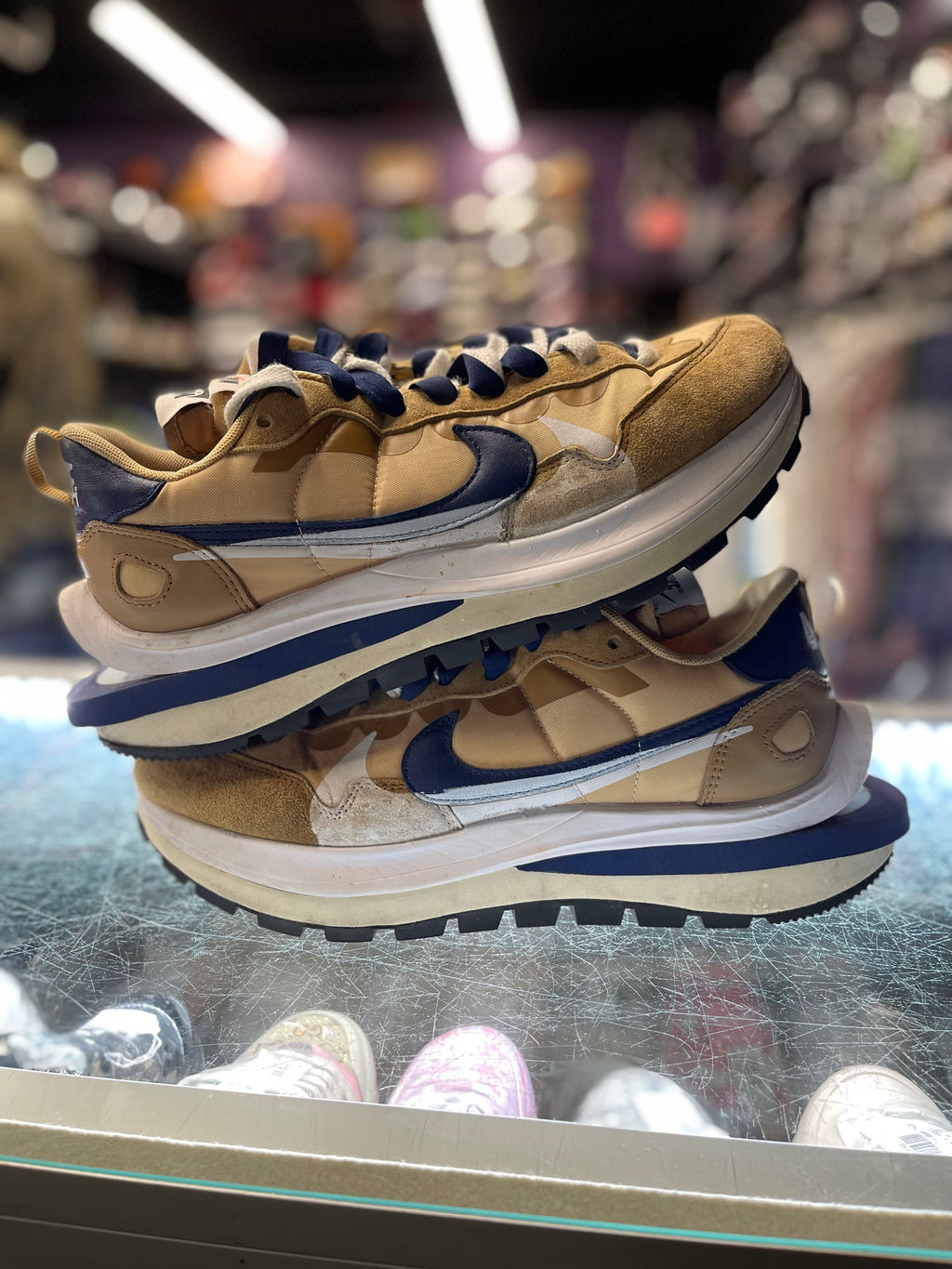 2021 Nike VaporWaffle "Sacai Sesame Blue Void"