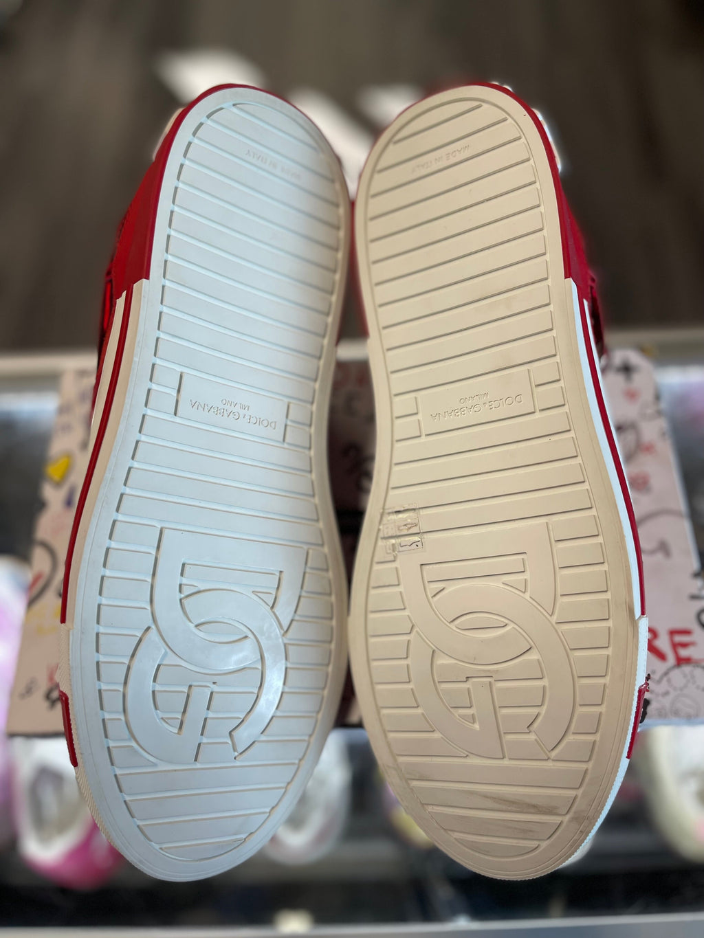 Dolce & Gabbana Portofino Leather Low "Red"