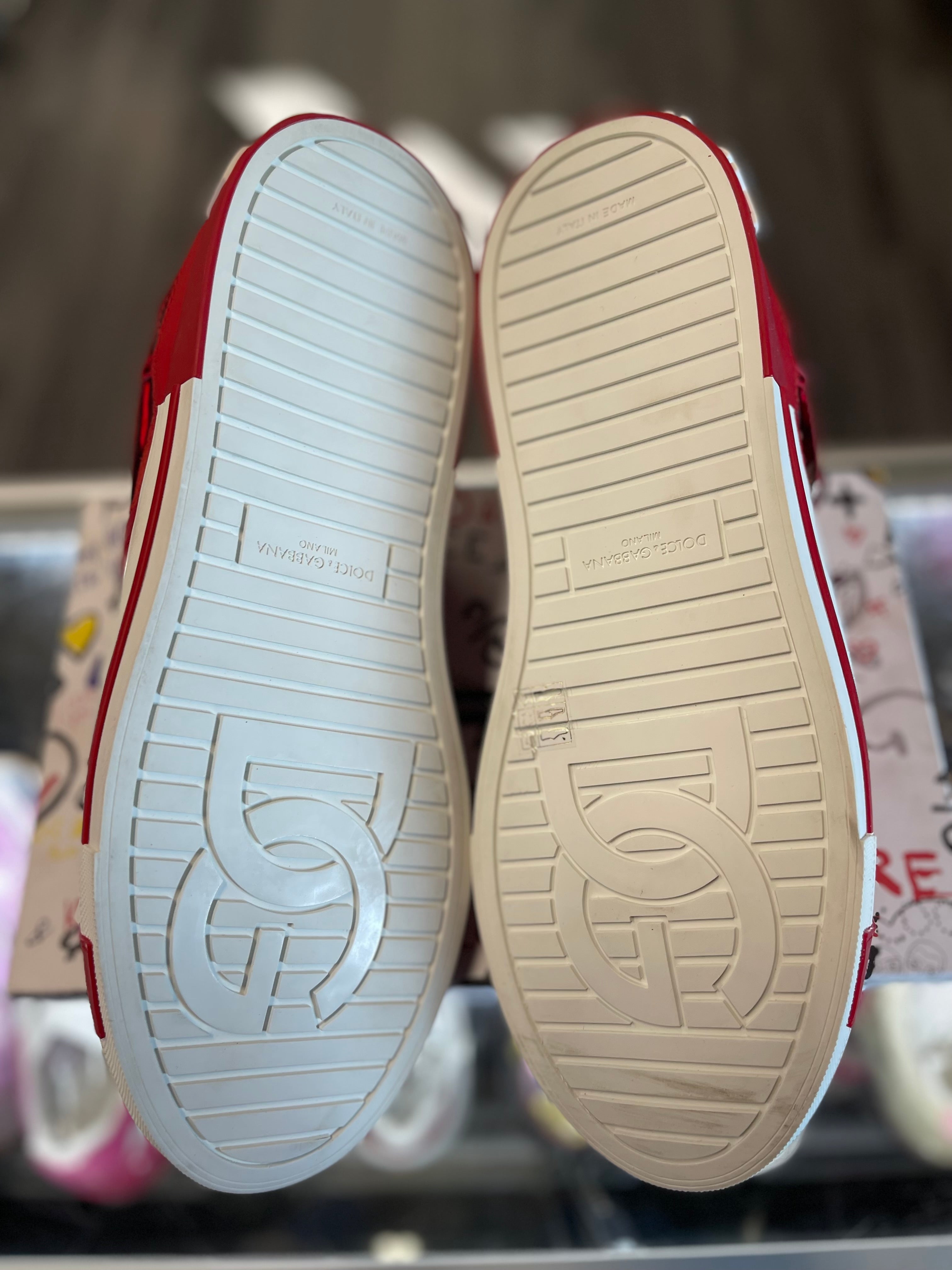 Dolce & Gabbana Portofino Leather Low "Red"