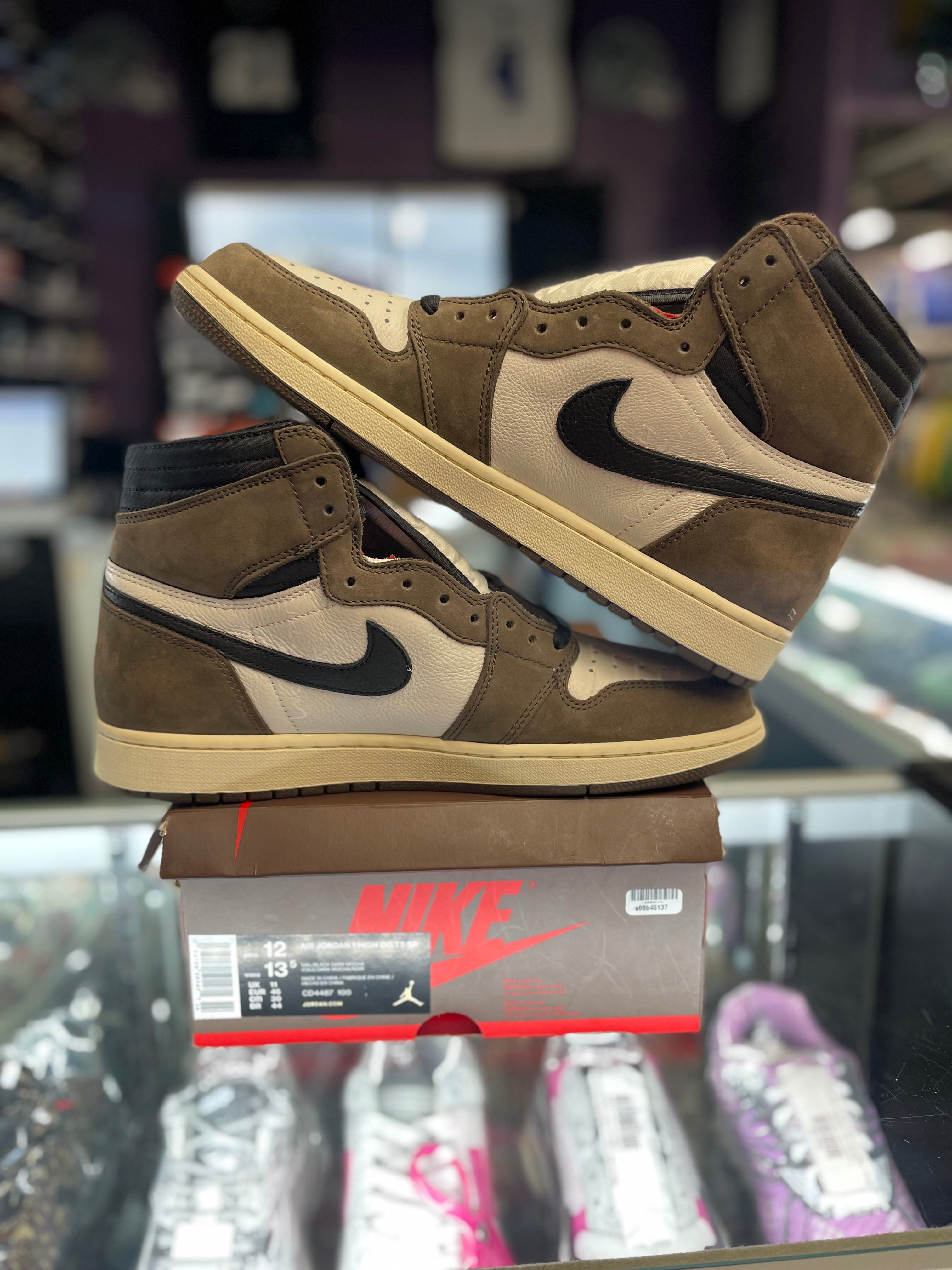 2019 Air Jordan Retro 1 High OG SP "Travis Scott Mocha"