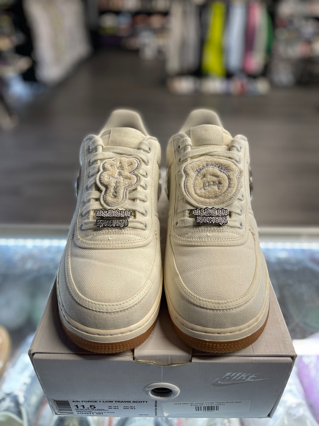 2018 Nike Air Force 1 Low "Travis Scott Sail"
