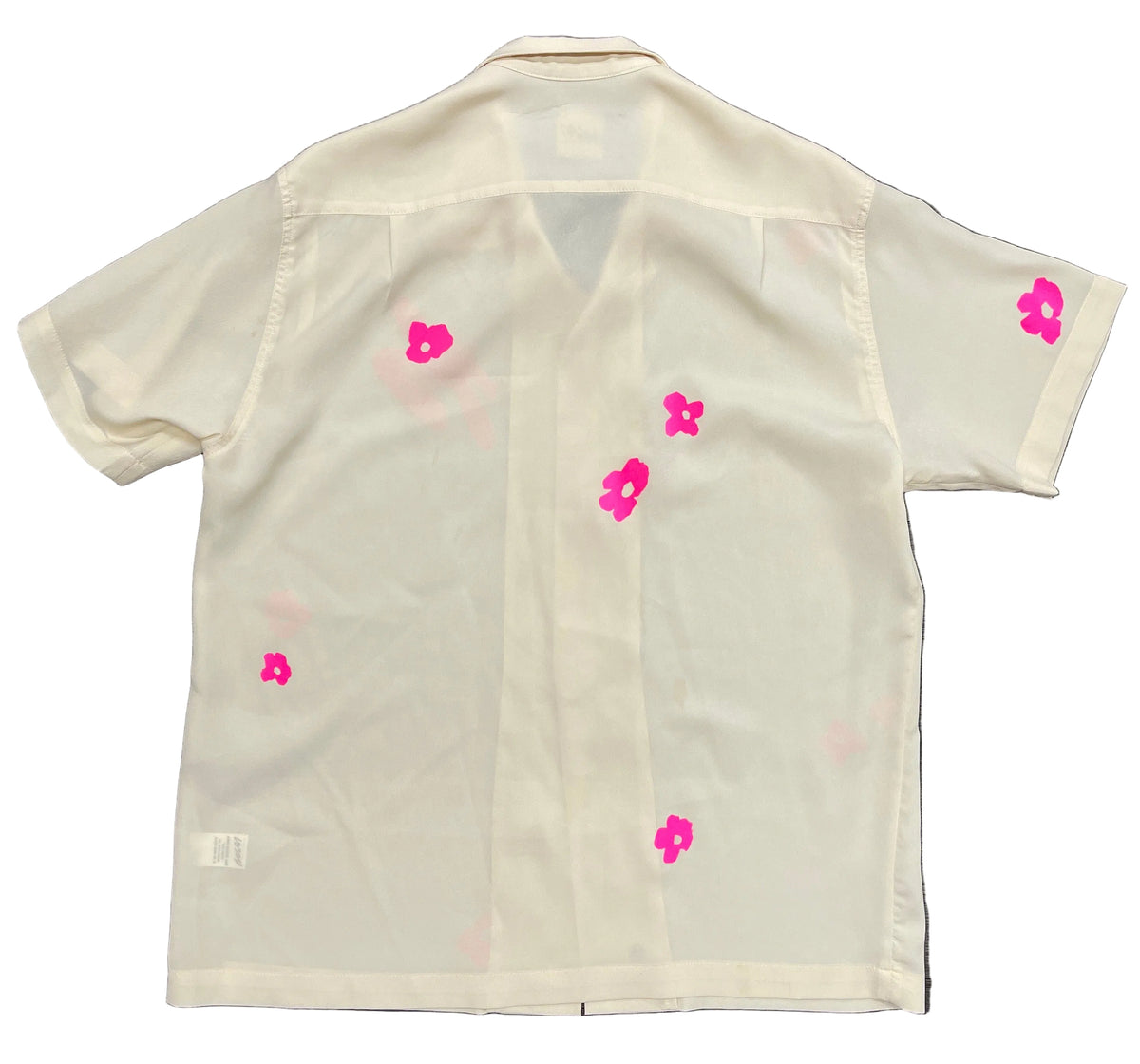 Bossi Metallic Camp Shirt "Beige/Pink"