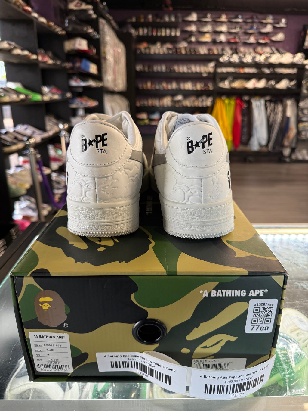 A Bathing Ape Bape Sta Low "White Camo"