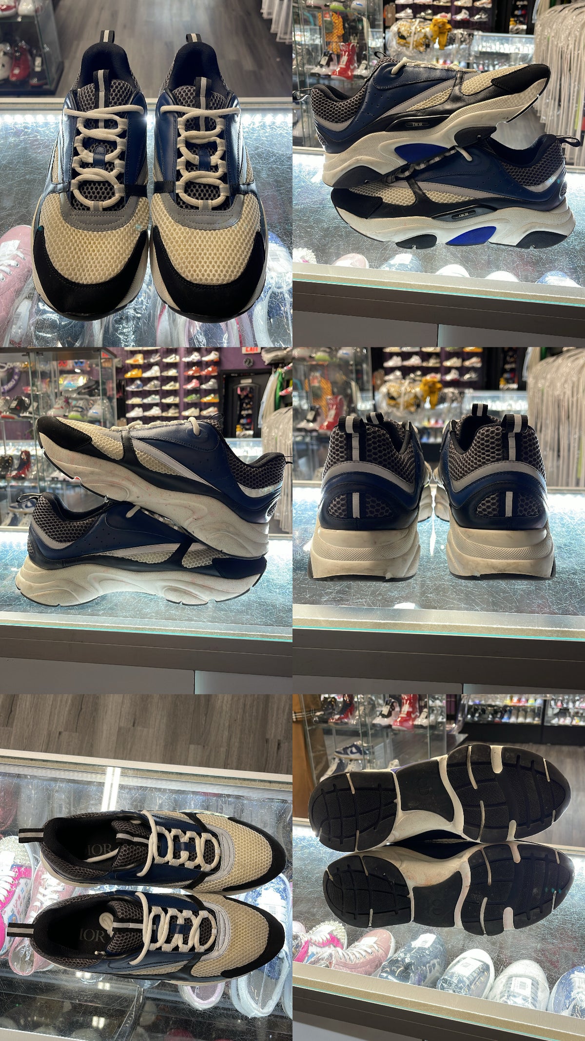 Christian Dior B22 "White/Navy Blue"