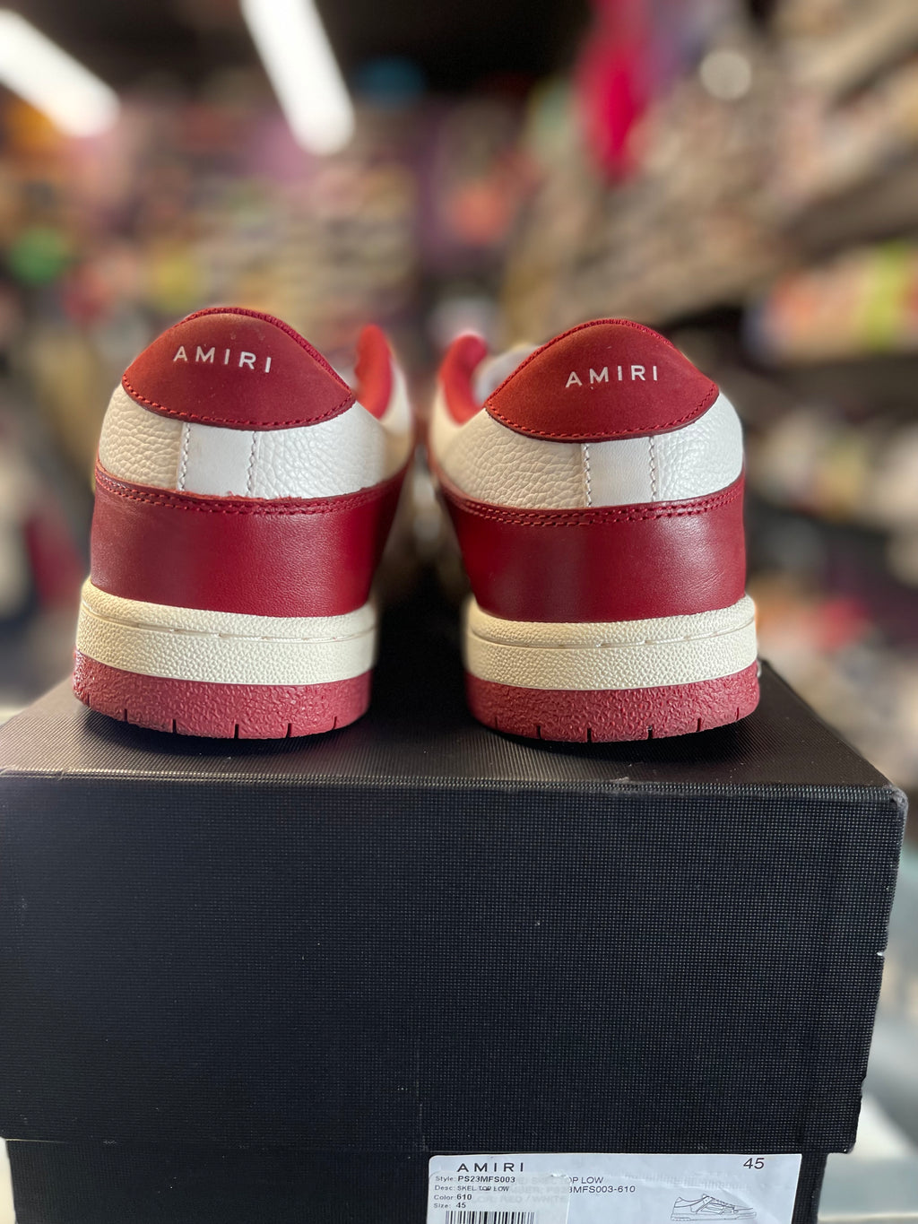 Amiri Skel Low "Red/White"