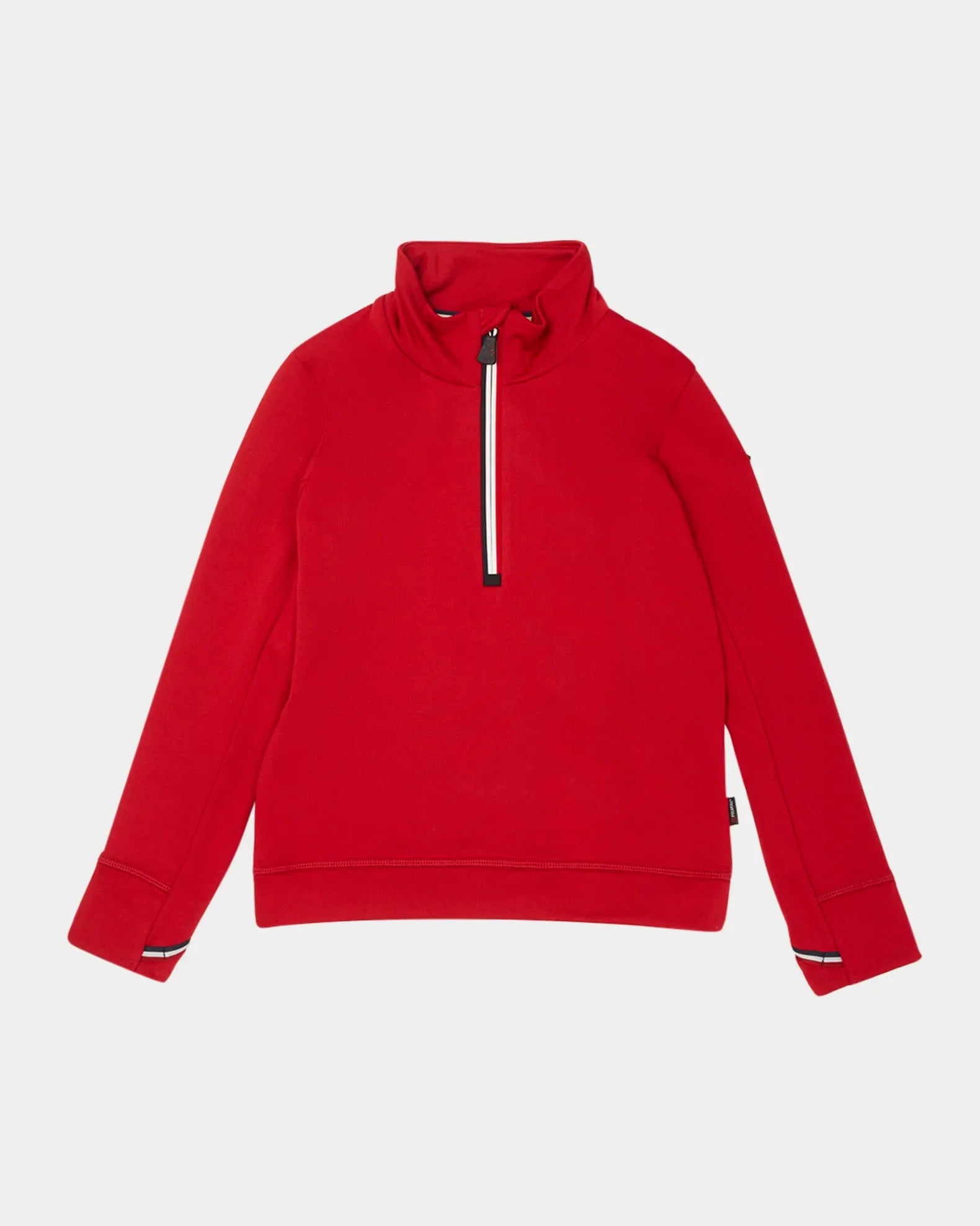 Moncler Grenoble Tri Stripe Quater Zip "Red" (Y)