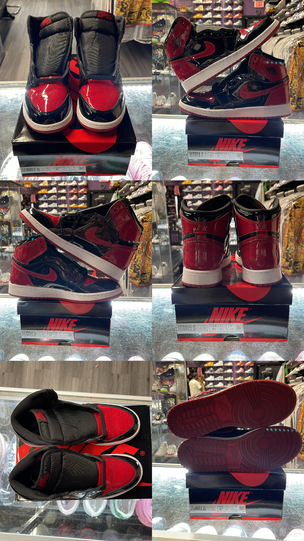 2021 Air Jordan Retro 1 High "Patent Bred" (GS)
