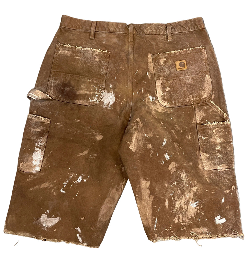 Carhart Shorts "Chalk Splat Brown"