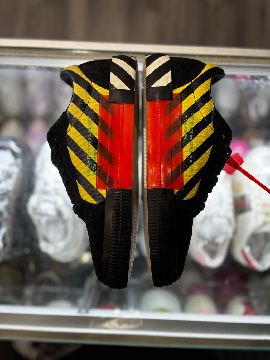 Off White Vulcanized Low "Black Yellow Green"