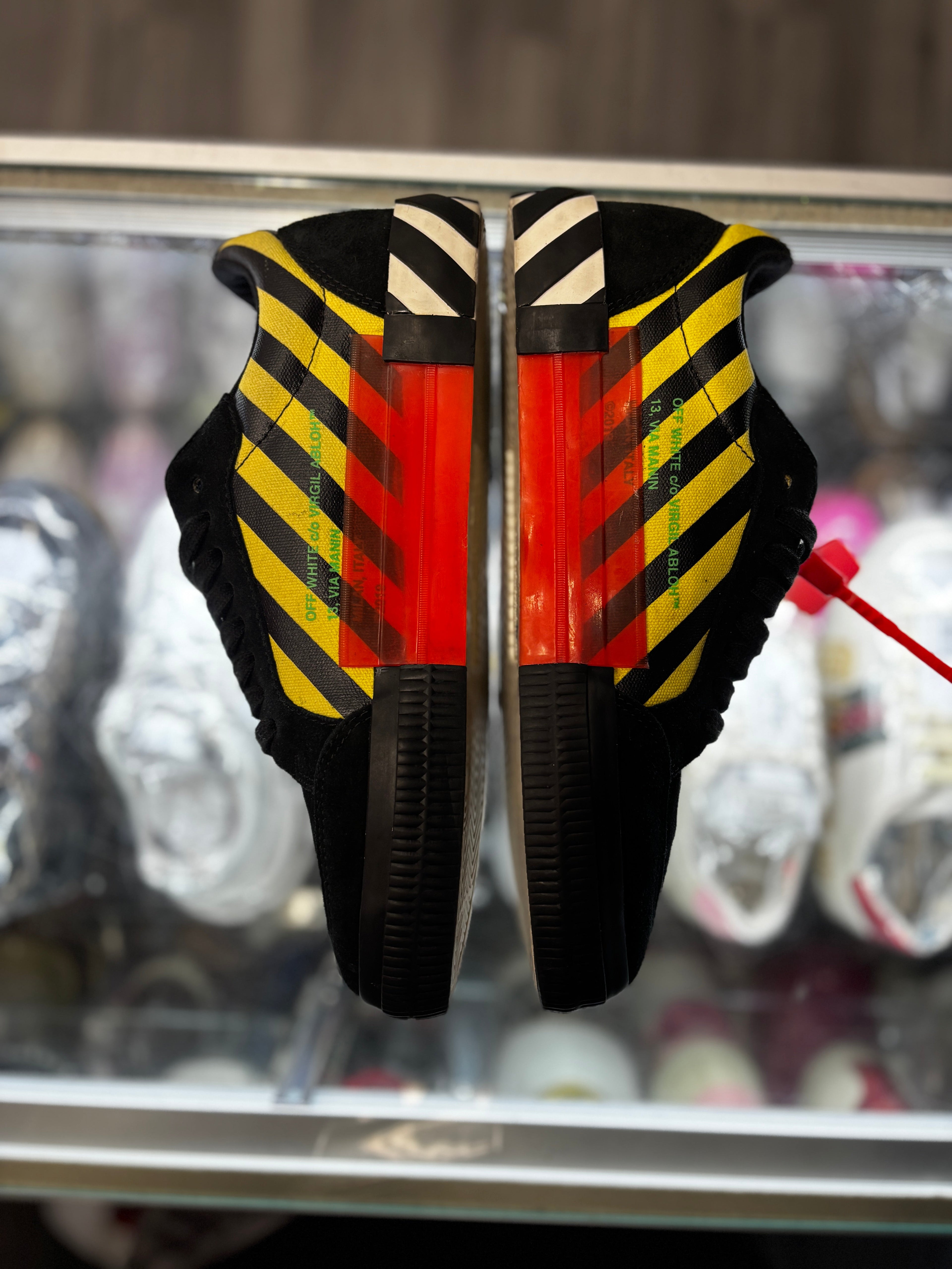 Off White Vulcanized Low "Black Yellow Green"