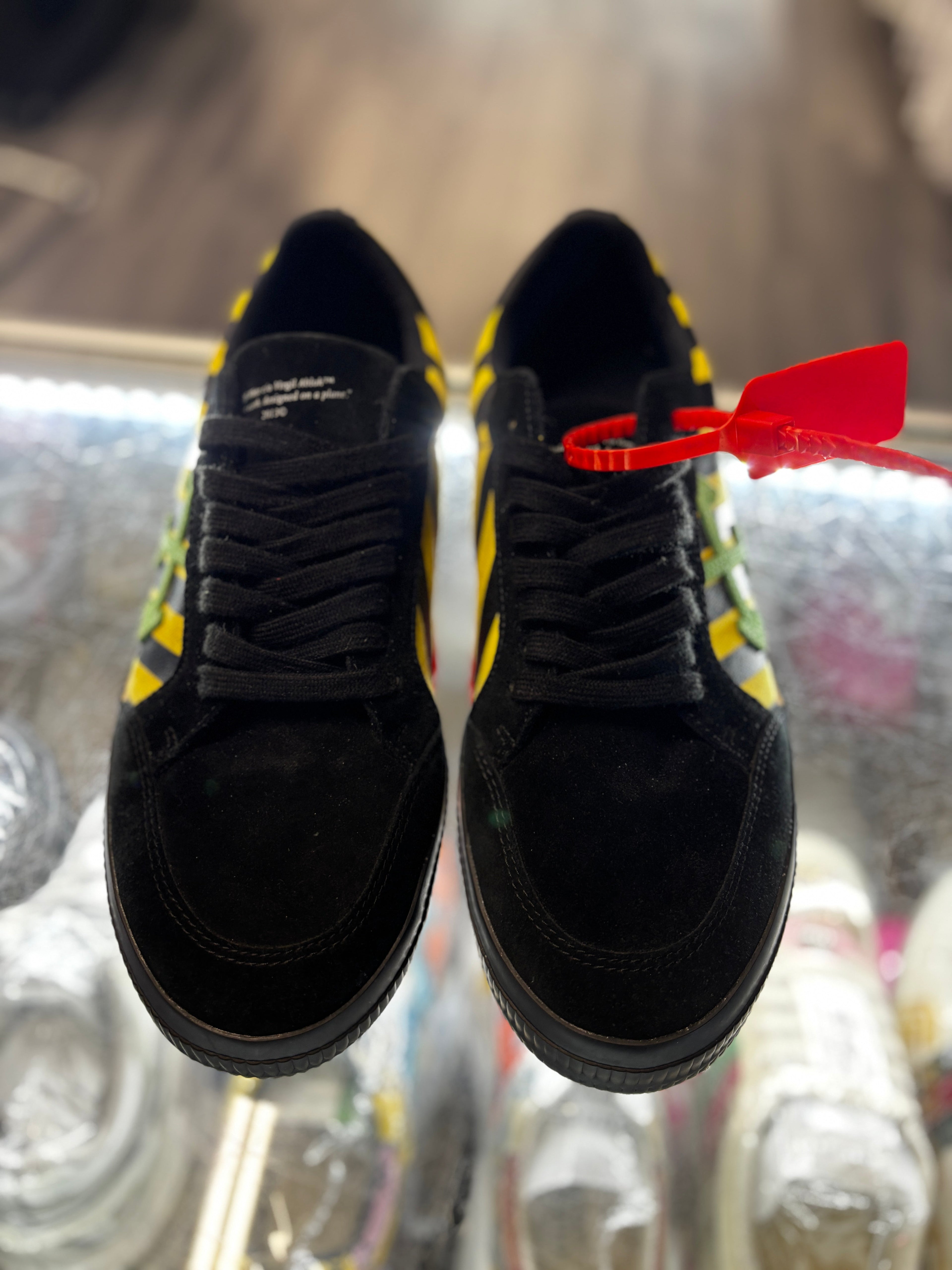 Off White Vulcanized Low "Black Yellow Green"