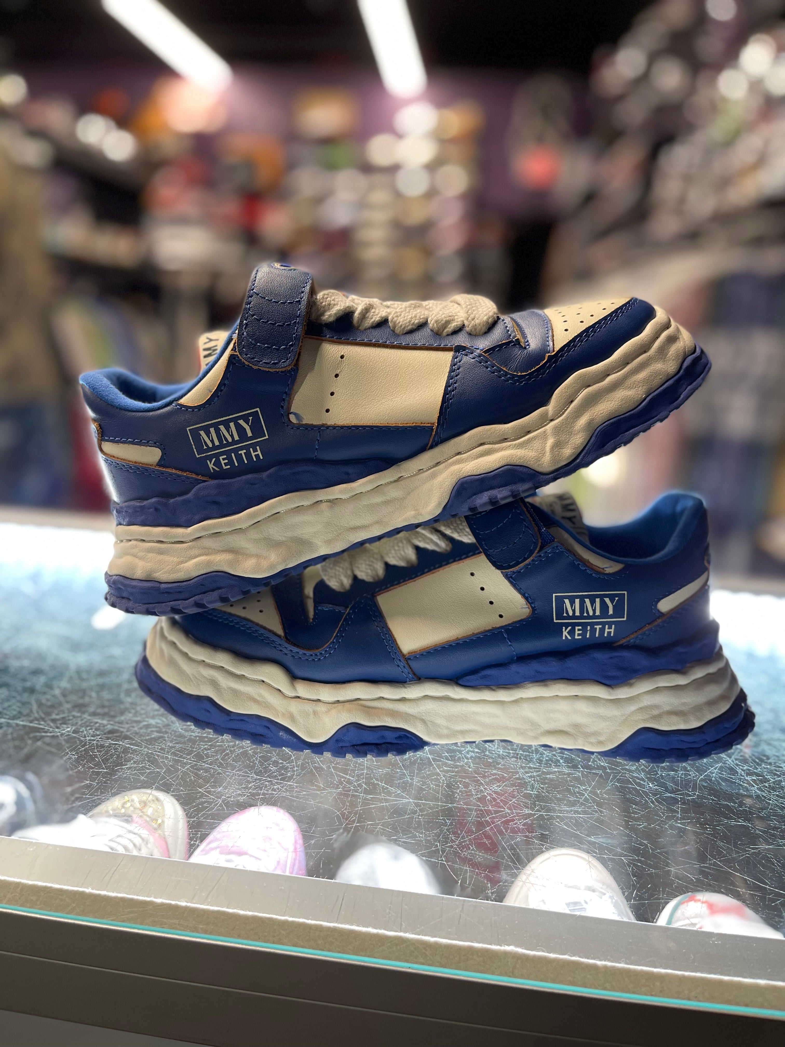 Maison Mihara Yashuiro Keith OG Sole Leather "Blue/White"