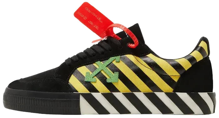 Off White Vulcanized Low "Black Yellow Green"